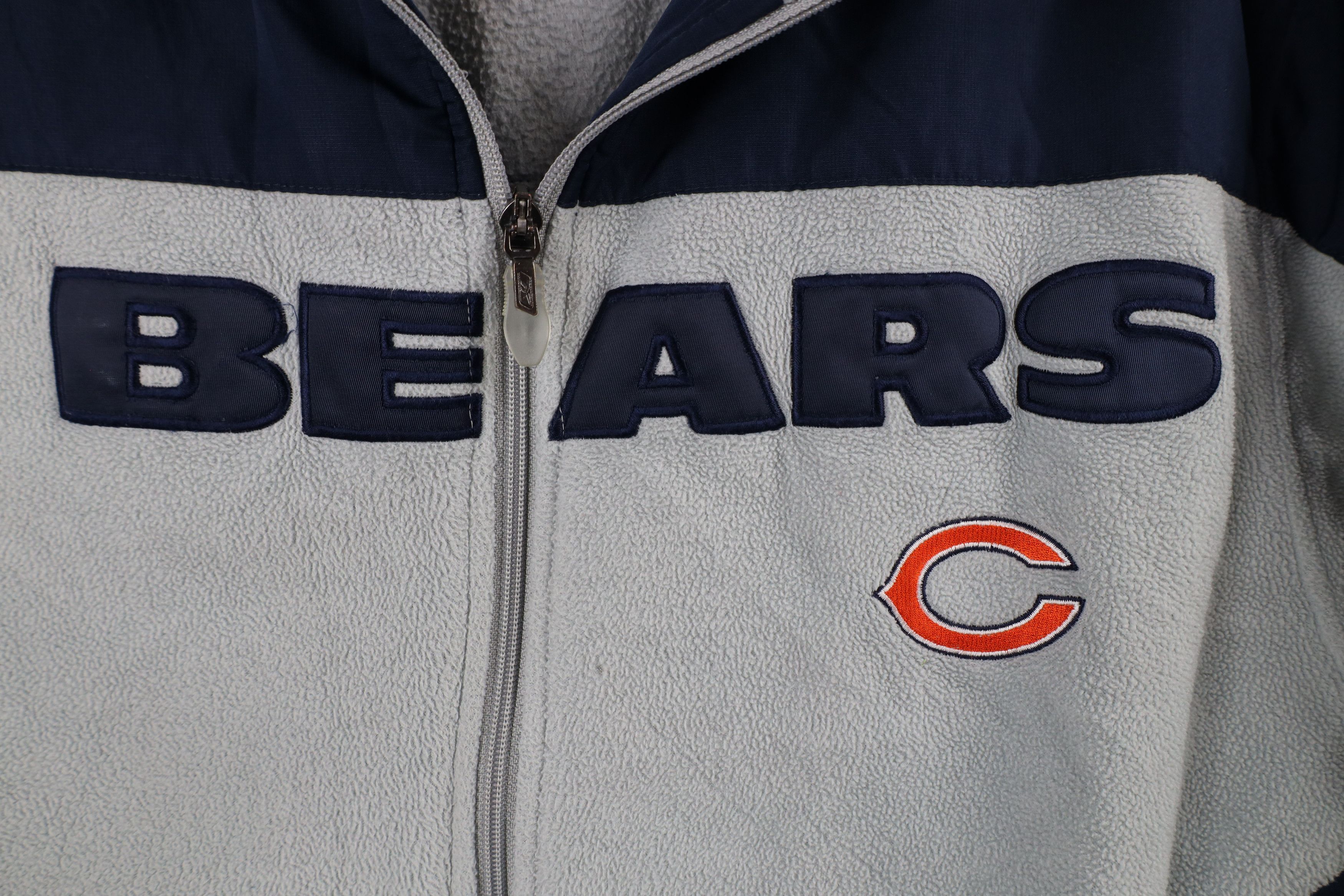 Reebok × Vintage Vintage Reebok Chicago Bears Football Fleece Jacket Gray Size US M / EU 48-50 / 2 - 4 Thumbnail