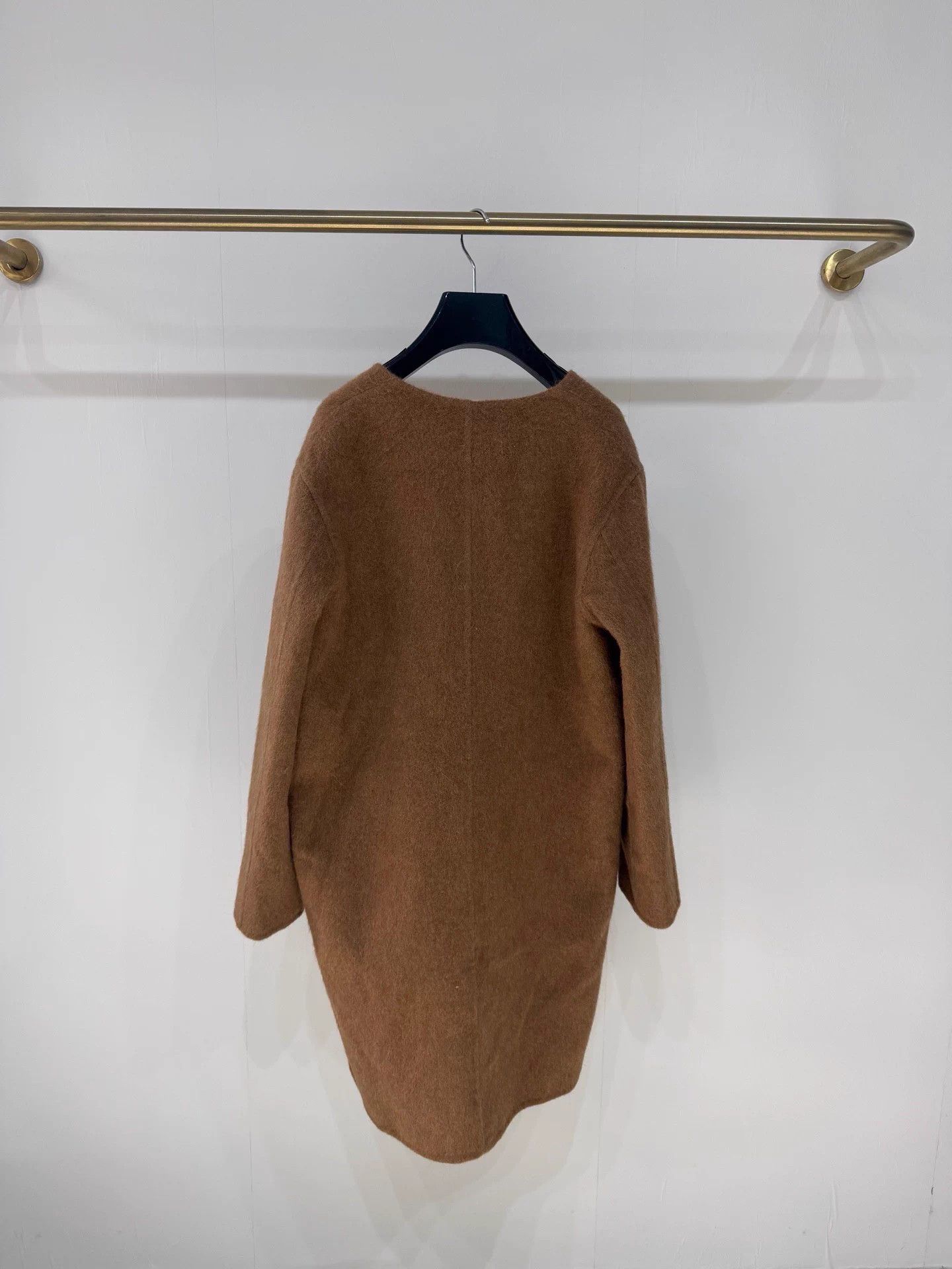 Celine Celine Camel Alpaca Wool Coat Leather Trim 34 Size XS / US 0-2 / IT 36-38 - 6 Thumbnail