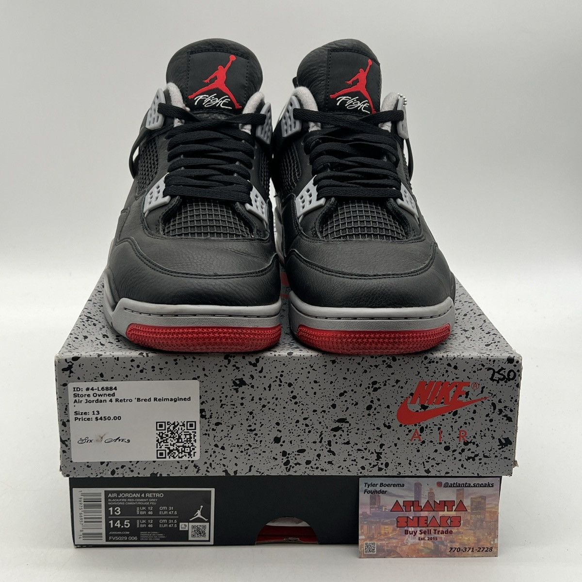 Jordan Brand Air Jordan 4 bred reimagined Size US 13 / EU 46 - 2 Thumbnail