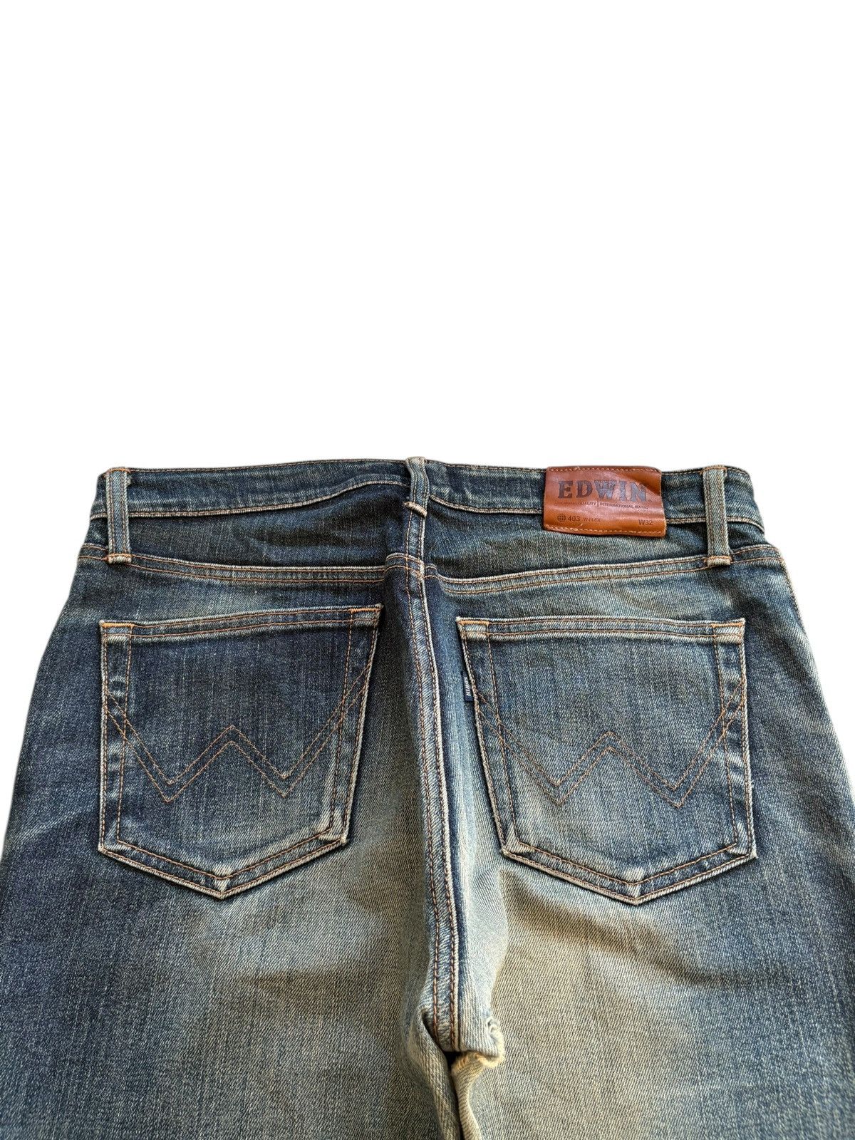 Edwin Vintage Edwin 403 Mud Wash Distressed Loose Jeans Size US 32 / EU 48 - 8 Thumbnail