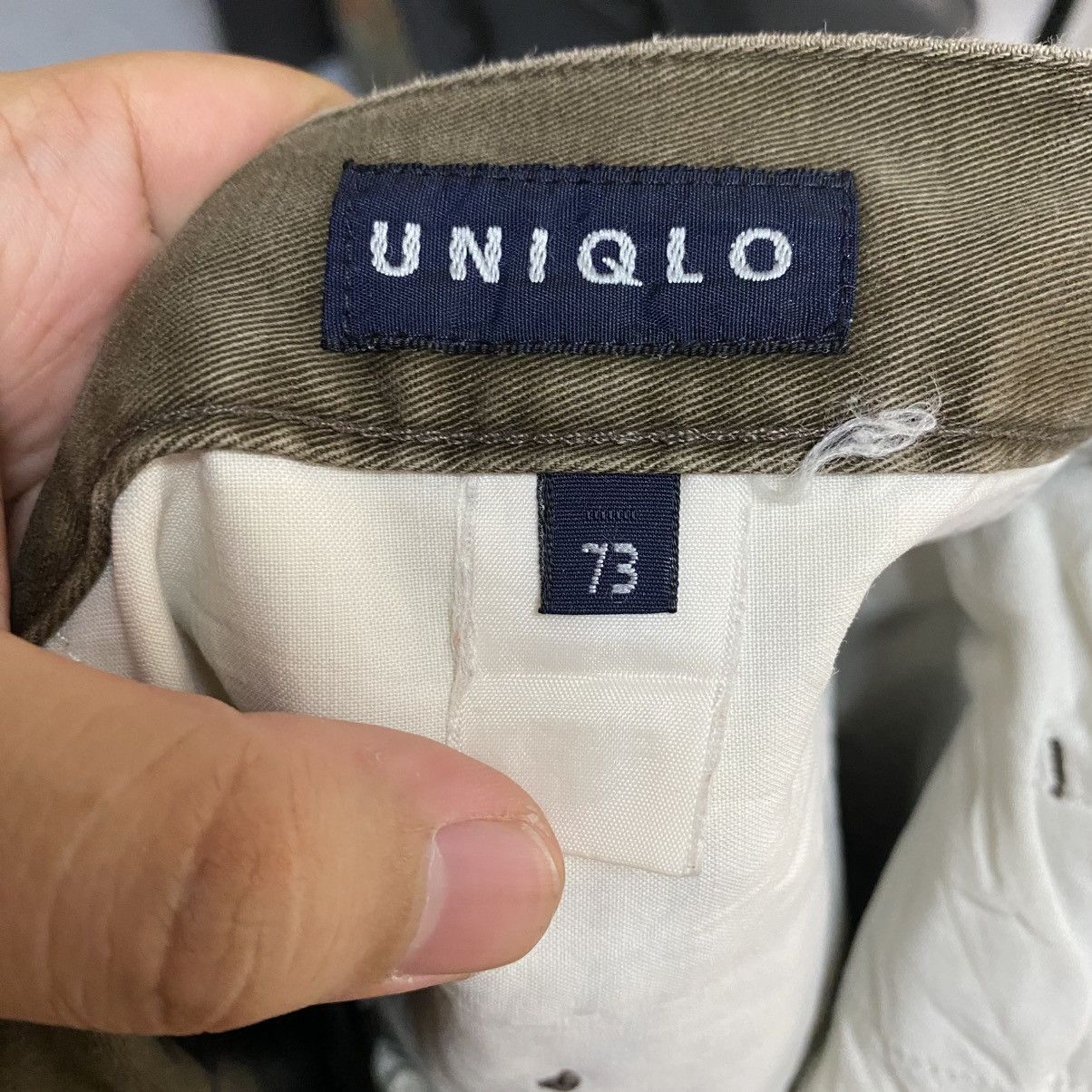 Uniqlo DL Uniqlo Brown ripped vintage Casual Pants #C1267 Size US 28 / EU 44 - 21 Thumbnail