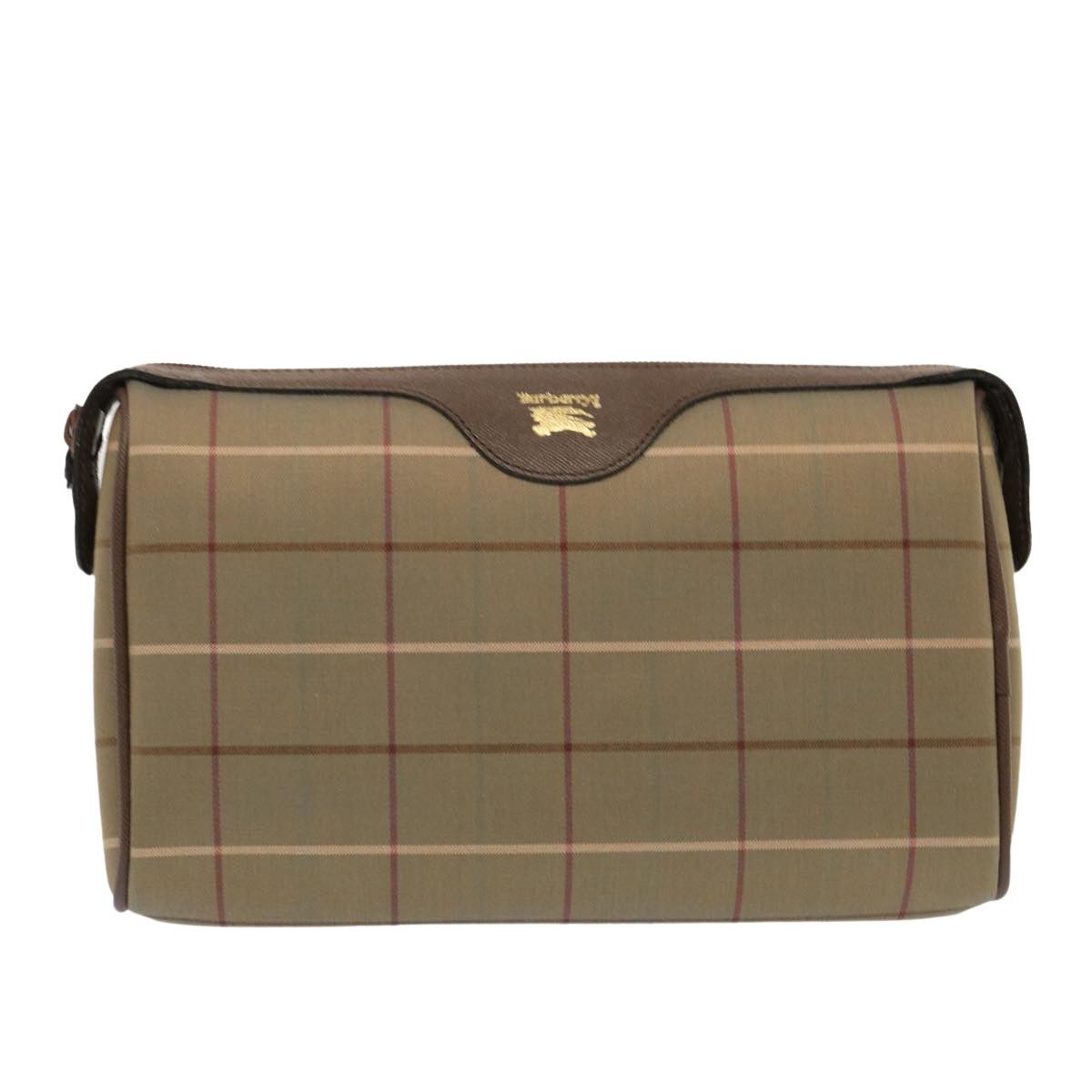 Burberry Nova Check Beige Canvas Clutch Bag (Pre-Owned) Size ONE SIZE - 1 Thumbnail