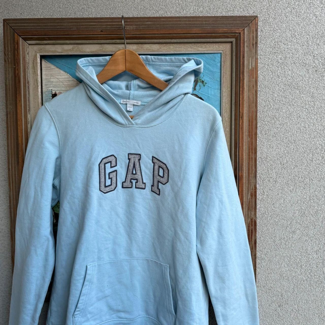 Gap GAP Hoodie Vintage Retro 90s Baby Blue Size S / US 4 / IT 40 - 3 Thumbnail