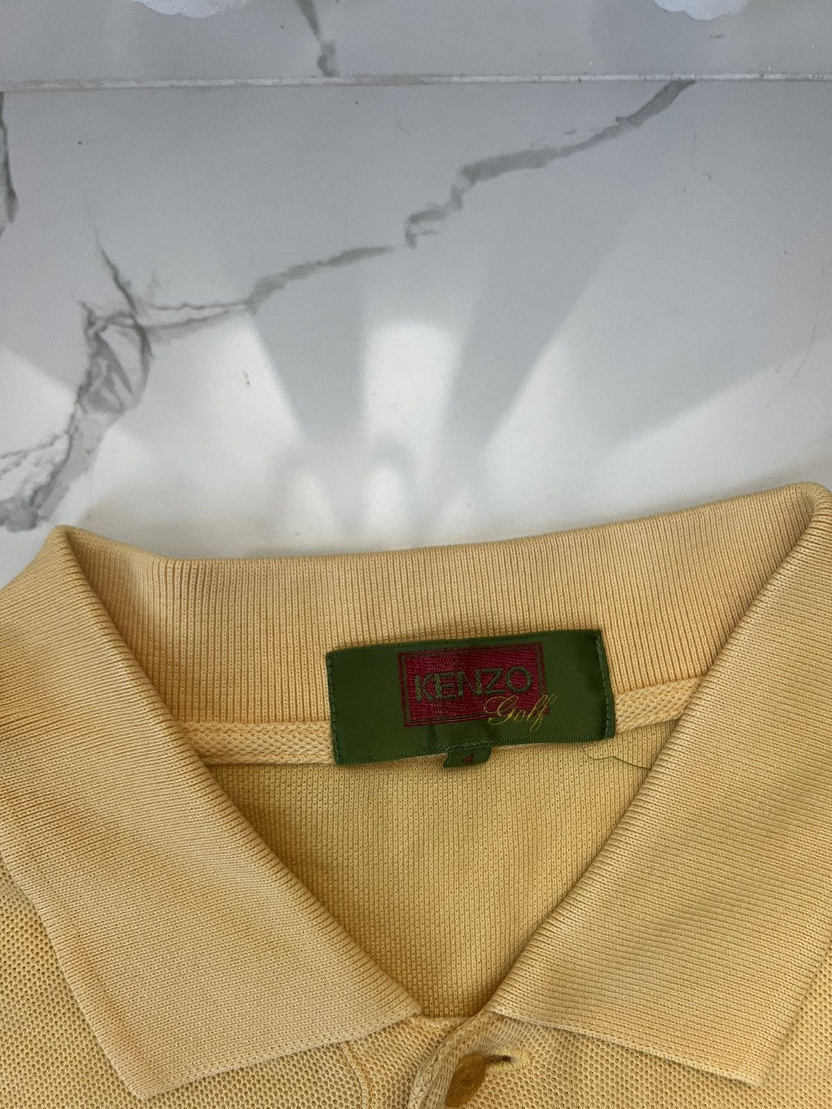 Kenzo × Vintage 90's KENZO GOLF RETRO RARE BIG LOGO POLO TEE Size US M / EU 48-50 / 2 - 6 Thumbnail