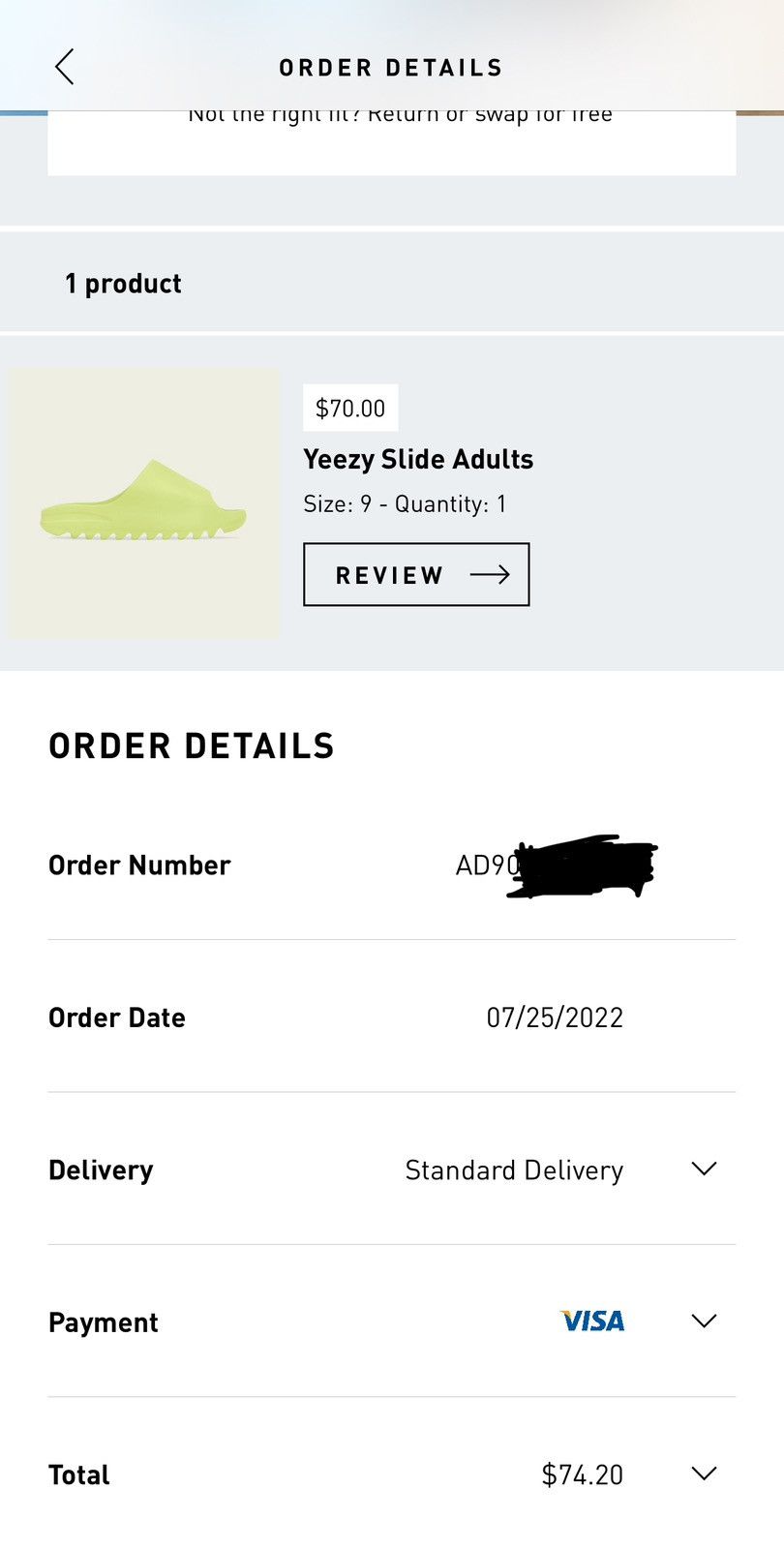 Adidas Yeezy Slides Glow Green size 9 Size US 9 / EU 42 - 8 Thumbnail