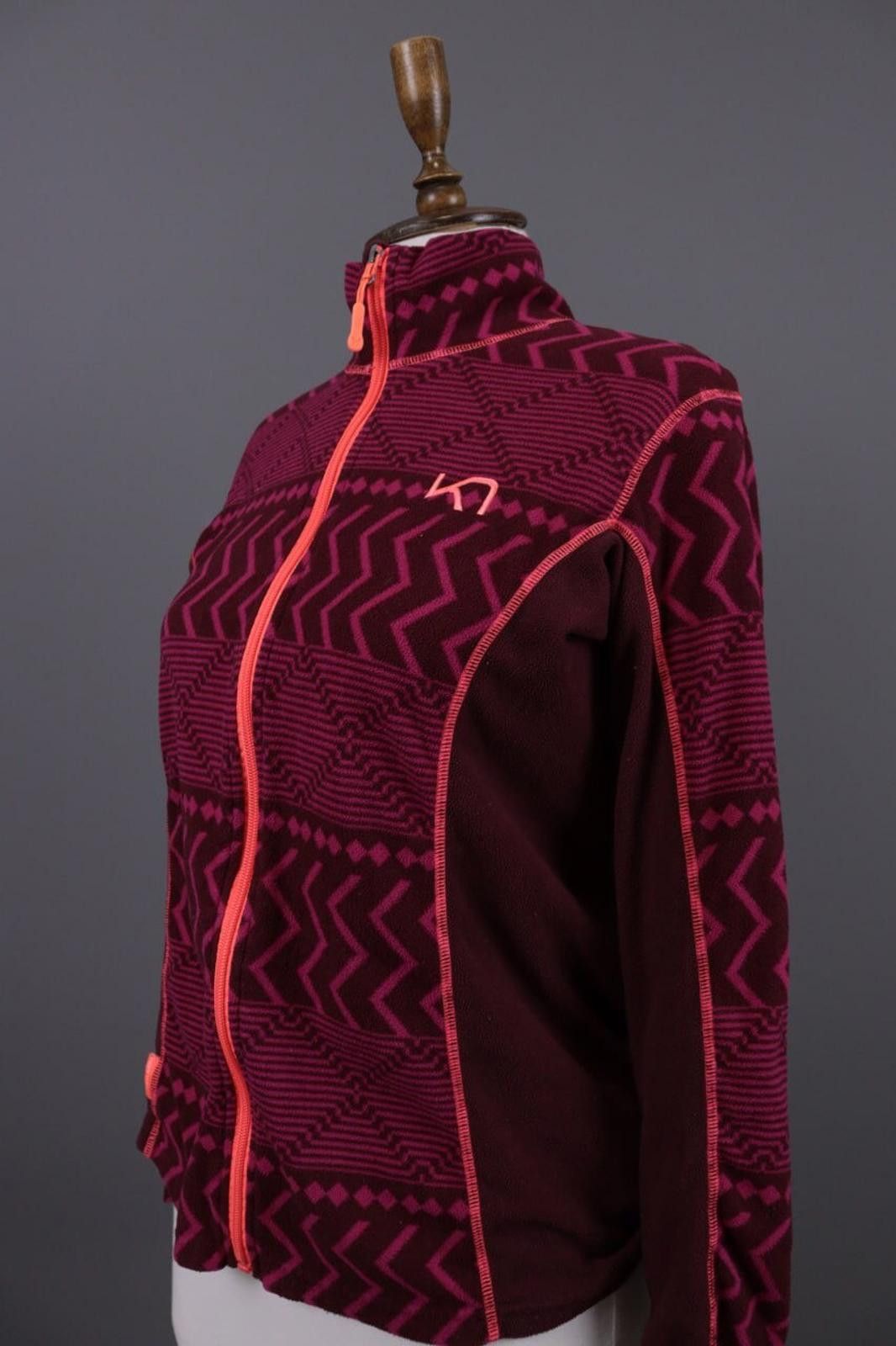 Designer Kari Traa Purple Geometric Striped Jacket Size L Size L / US 10 / IT 46 - 8 Thumbnail