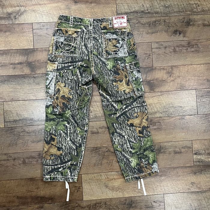 Supreme Supreme True Religion Denim Cargo Pant Mossy Oak | Grailed