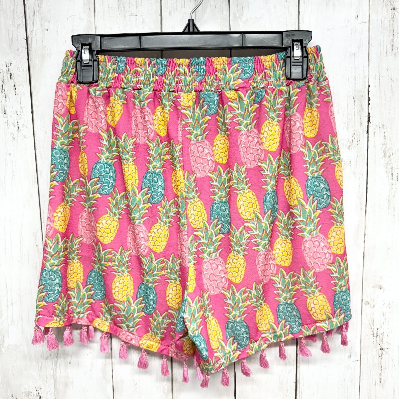 Other Simply Southern Shorts S/M Pinneapple Pattern Elastic Waist Size 28" / US 6 / IT 42 - 5 Thumbnail