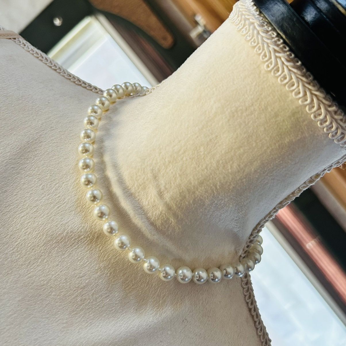 Other Elegant classic white high luster glass pearl 925 necklace Size ONE SIZE - 1 Thumbnail