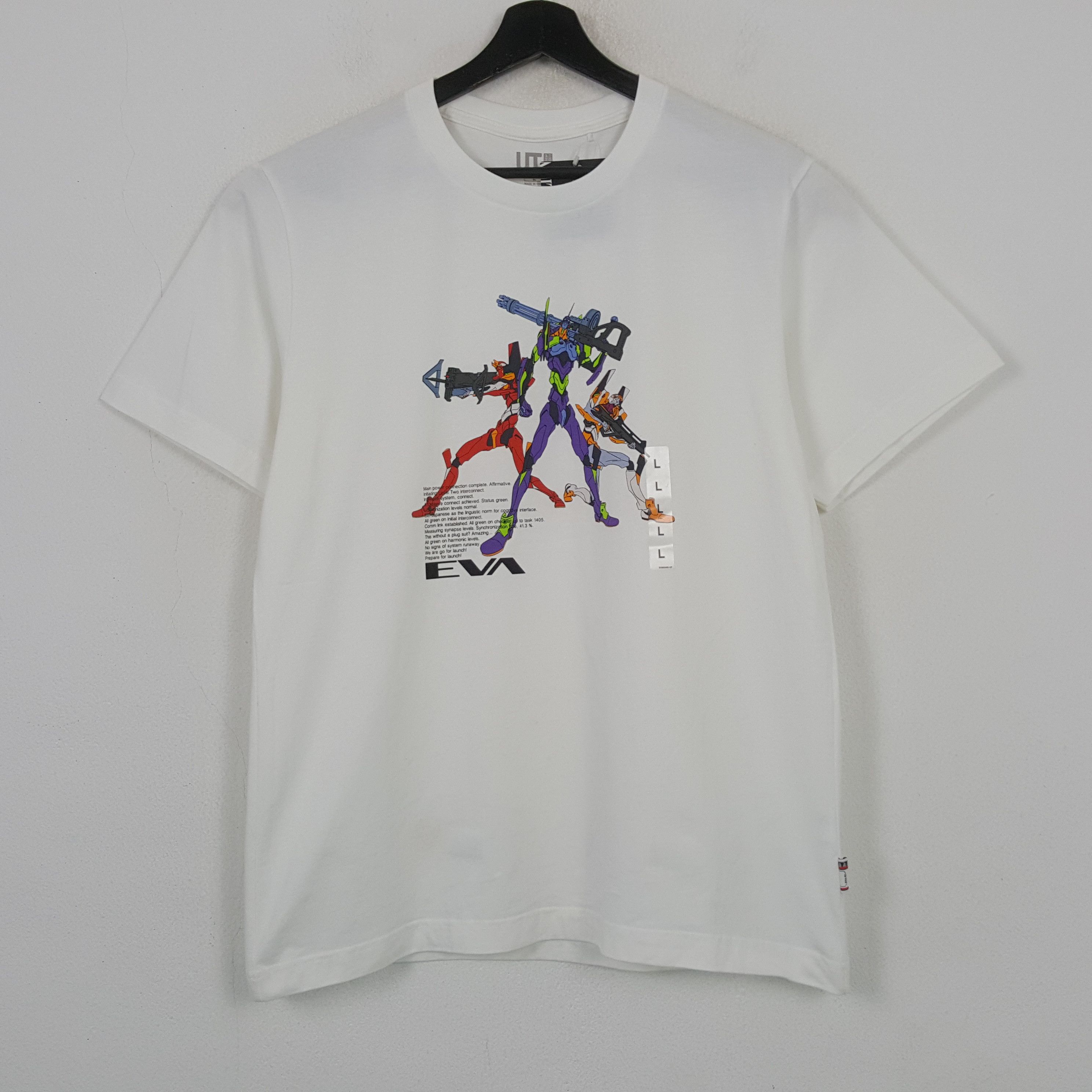 Uniqlo Evangelion X Uniqlo Japanese Brand Tshirt RR2 Size US L / EU 52-54 / 3 - 1 Thumbnail
