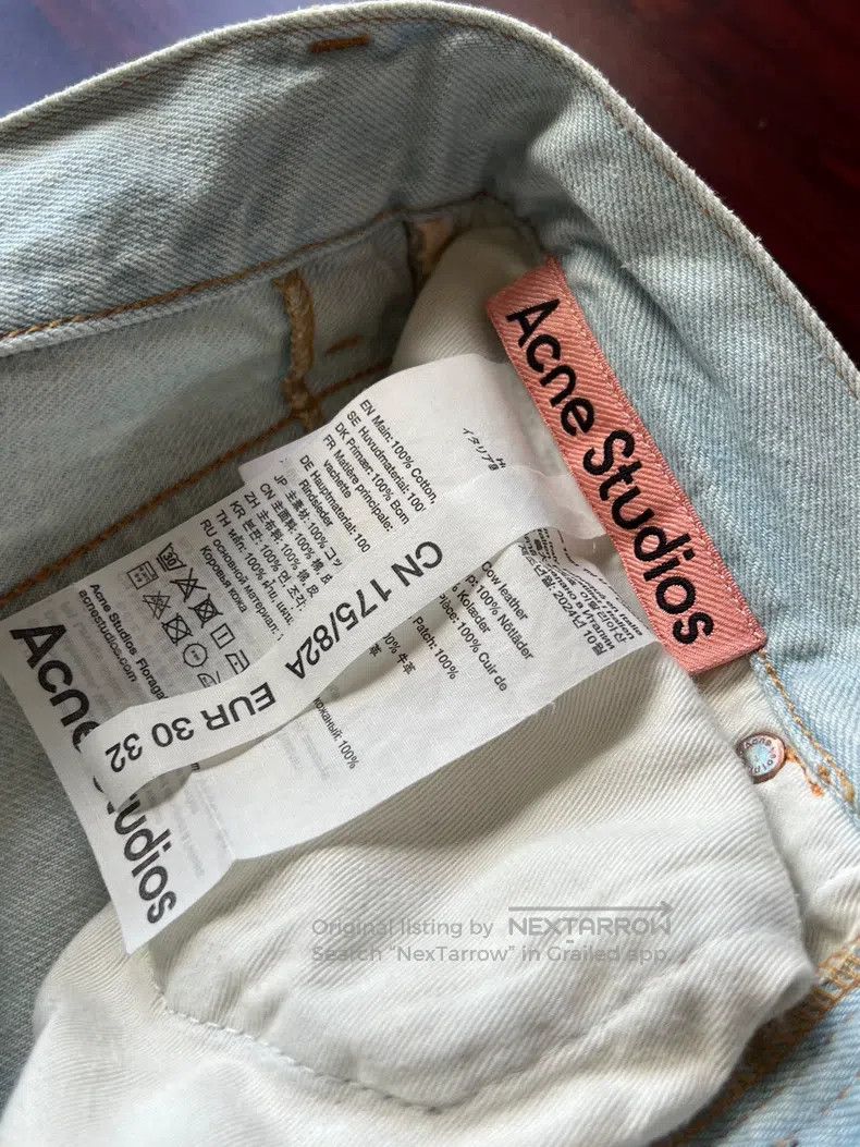 Acne Studios Acne Studios Denim blue bull belt tie jeans Size US 30 / EU 46 - 4 Thumbnail