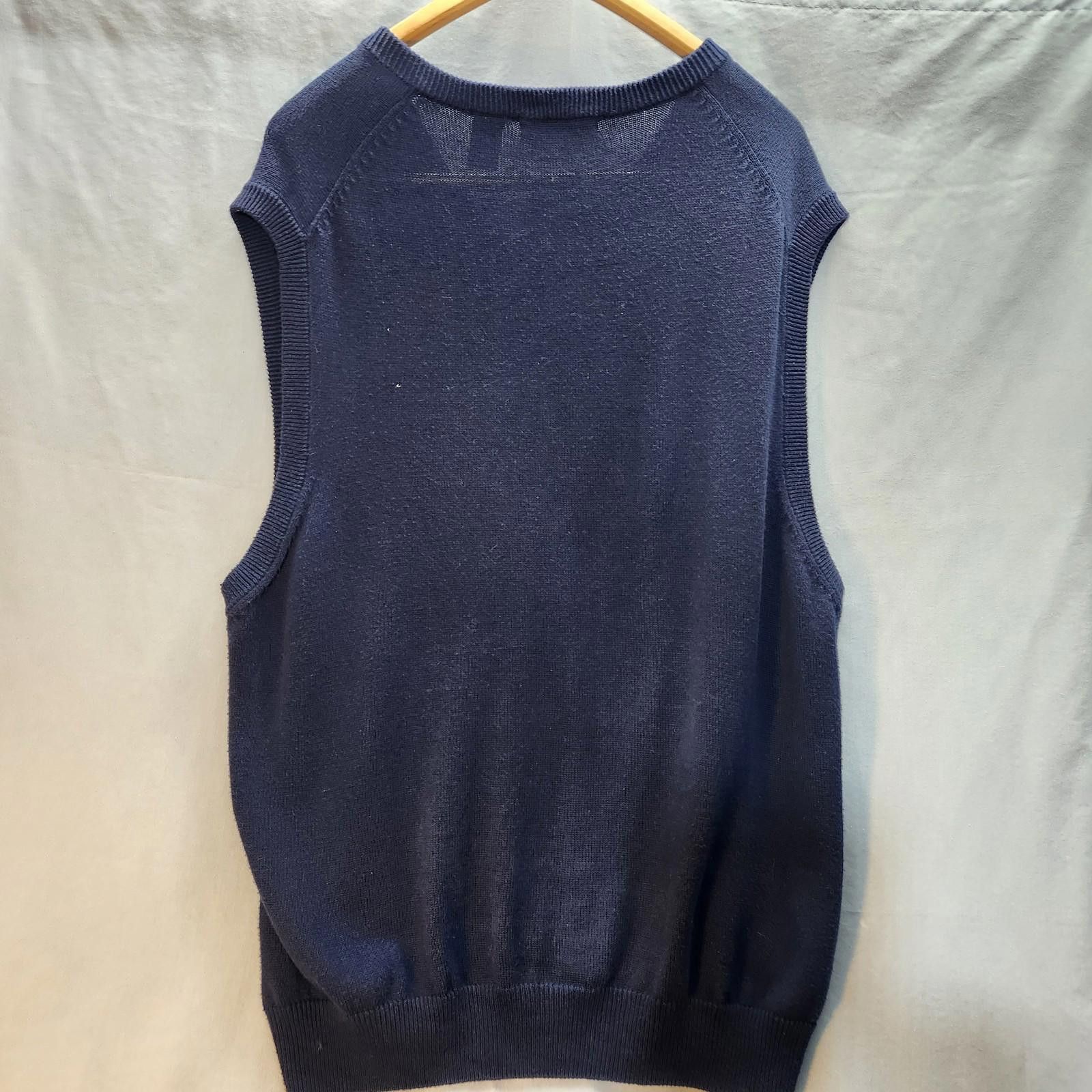 Izod Vintage IZOD Cotton Sweater Vest Blue Mens Size Large Size US L / EU 52-54 / 3 - 7 Thumbnail