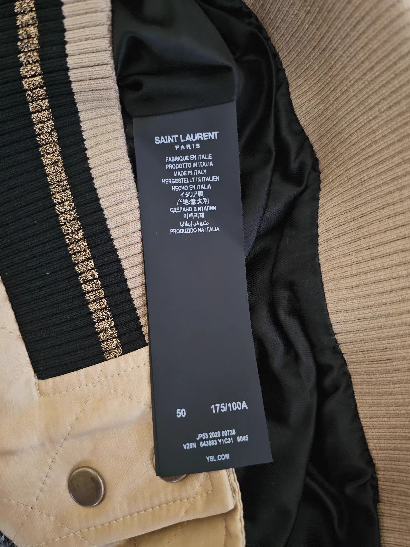 Saint Laurent Paris Saint Laurent SLP Bomber Jacket Size US L / EU 52-54 / 3 - 4 Thumbnail
