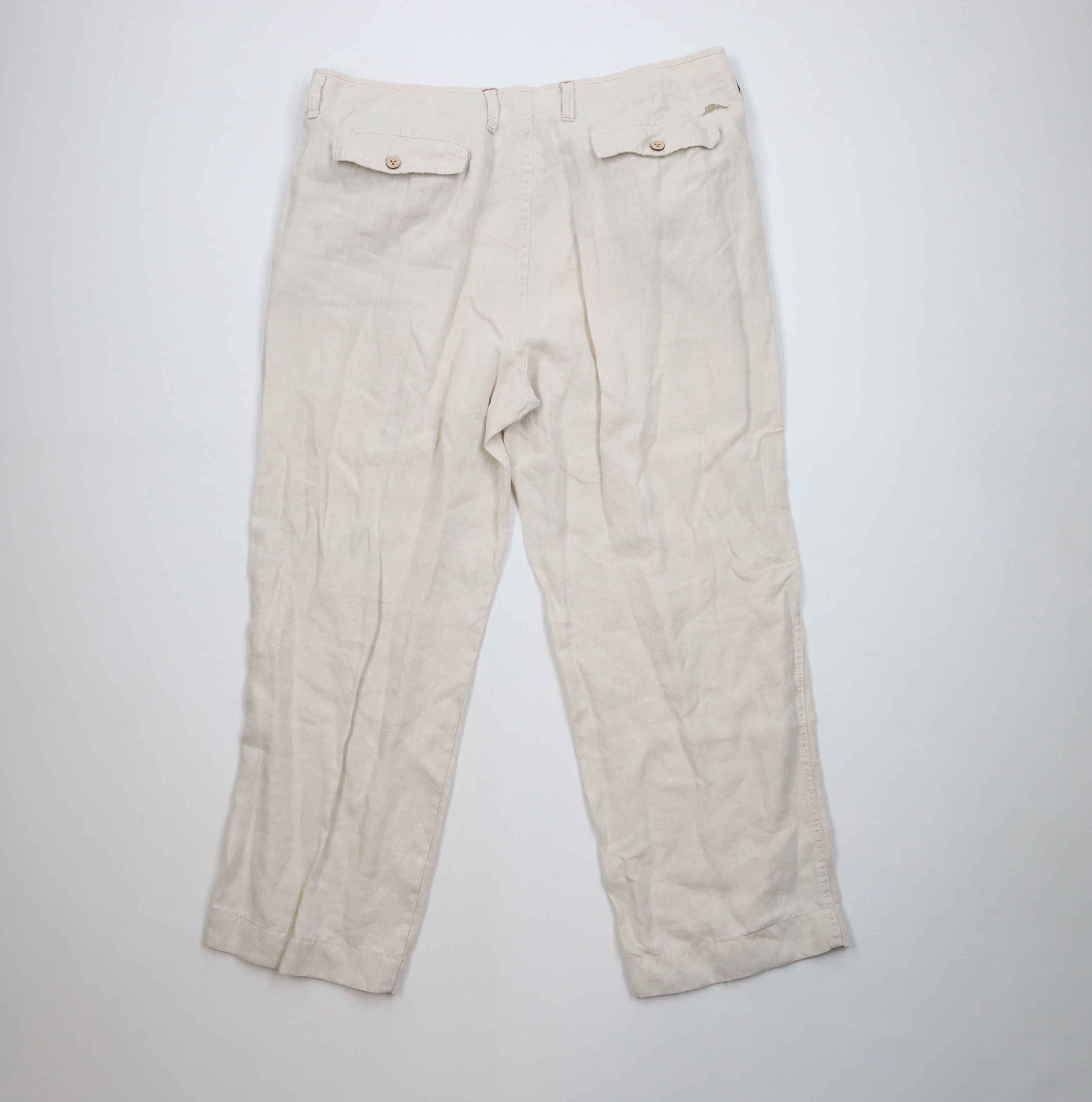 Tommy Bahama Vintage Tommy Bahama Linen Wide Leg Beach Harem Pants Beige Size US 38 / EU 54 - 10 Thumbnail