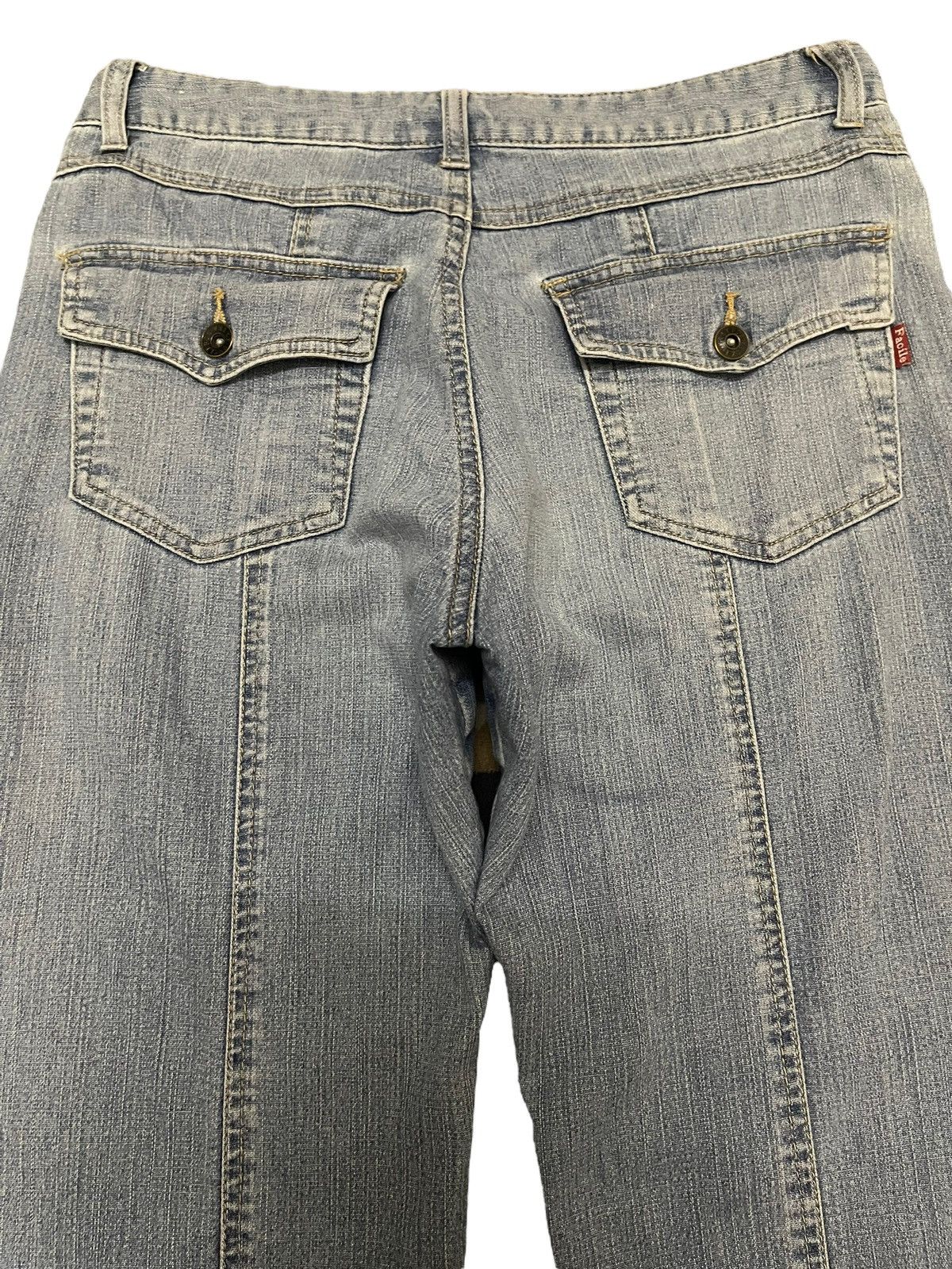 Hysteric Glamour Vintage Japanese Brand Blue Wash Style Wide Leg Jeans Size US 30 / EU 46 - 5 Thumbnail