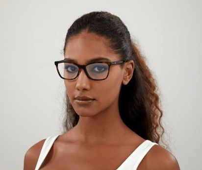 Saint Laurent Paris Saint Laurent SL503 003 Eyeglasses Havana 56mm Cat Eye Frame Size ONE SIZE - 3 Thumbnail