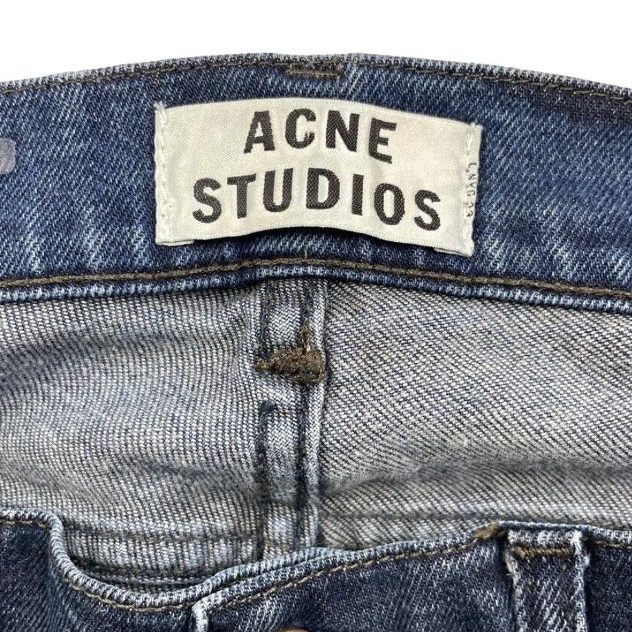 Acne Studios Acne Studios Jeans Ace Oreo 5-Pocket Denim Medium Wash Blue 32x34 Mens Straight Classic Distressed Pockets Size US 32 / EU 48 - 4 Thumbnail