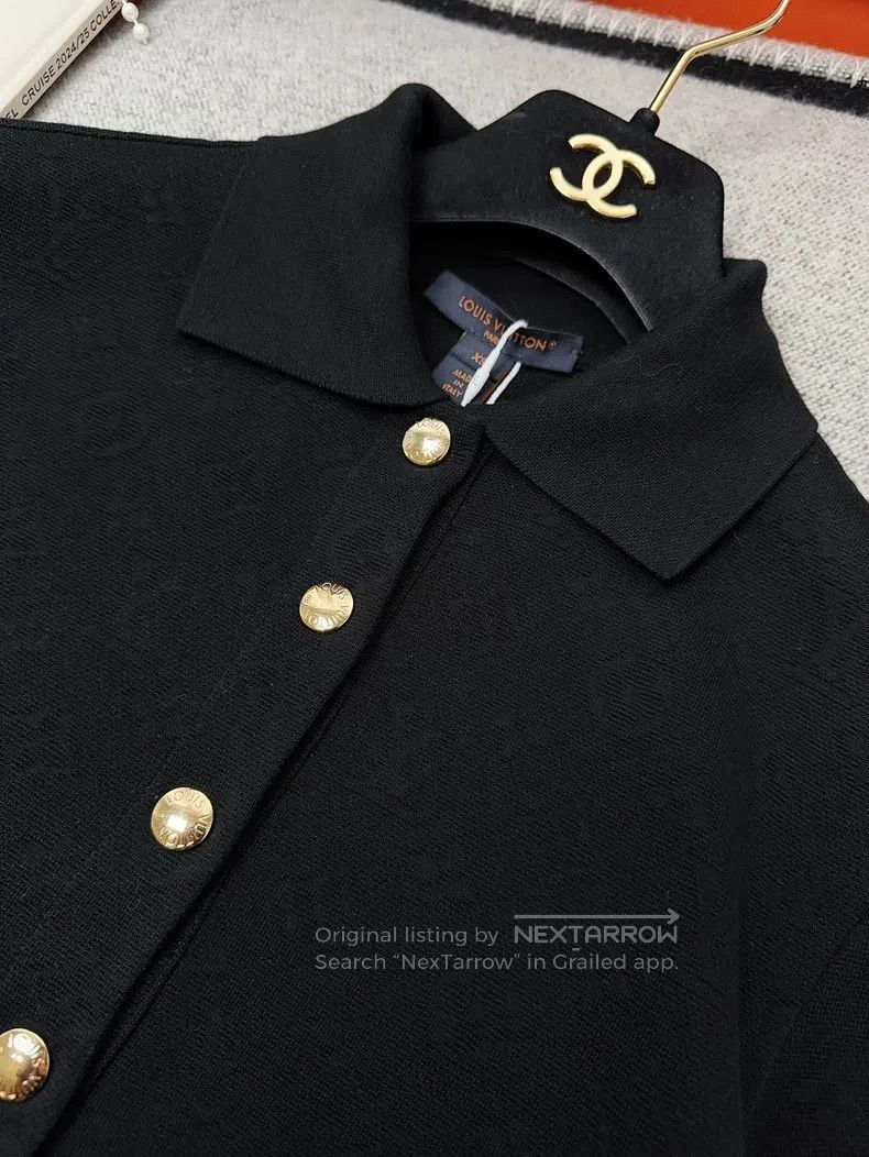 Louis Vuitton Louis Vuitton Black, dark print, full-print, print logo dr Size XS / US 0-2 / IT 36-38 - 7 Thumbnail