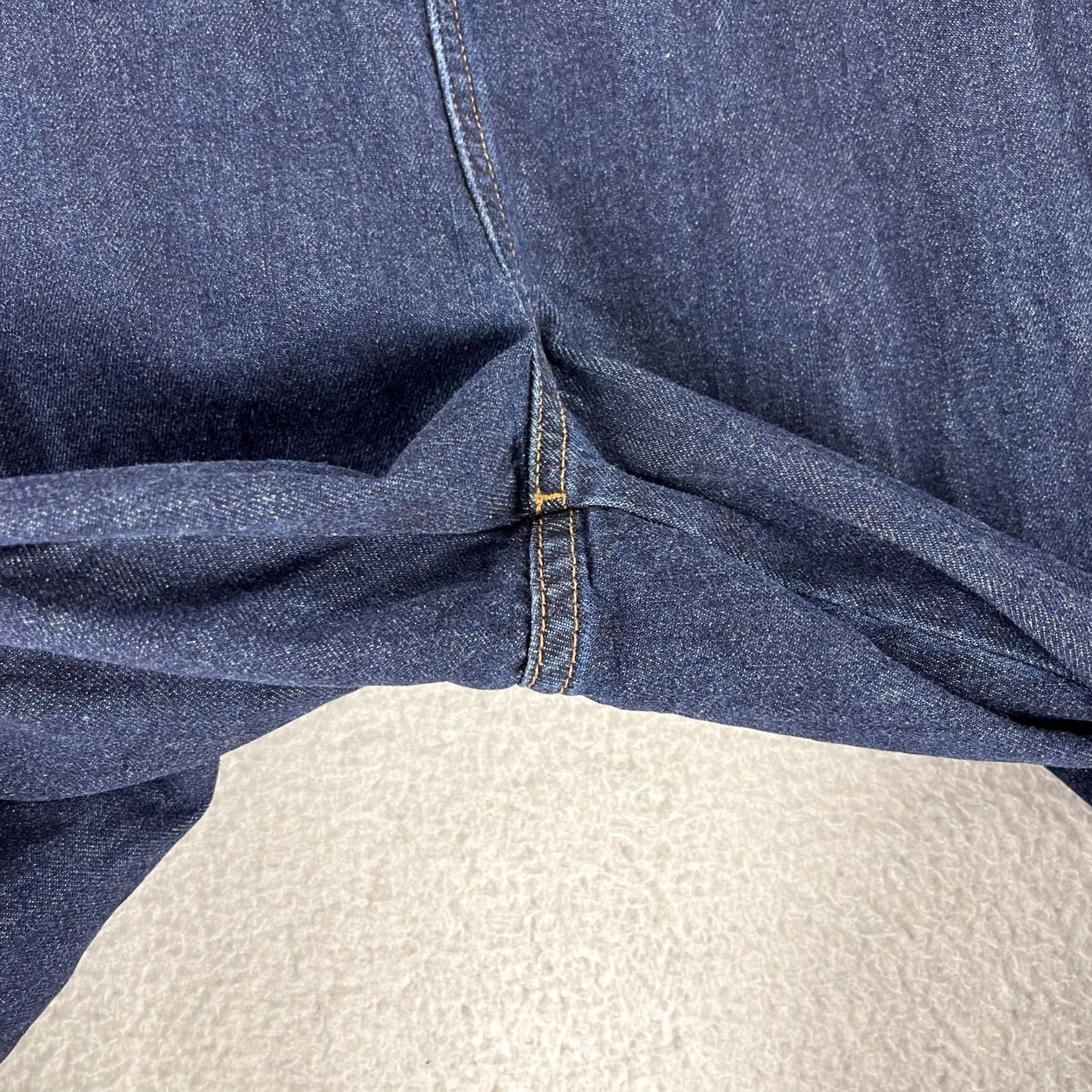 Madewell Madewell x Karen Walker Blazar Zip Jeans Womens Size 37 Wide-Leg Blue Frayed Hem Jeans Size 25" / US 0 / IT 36 - 6 Thumbnail