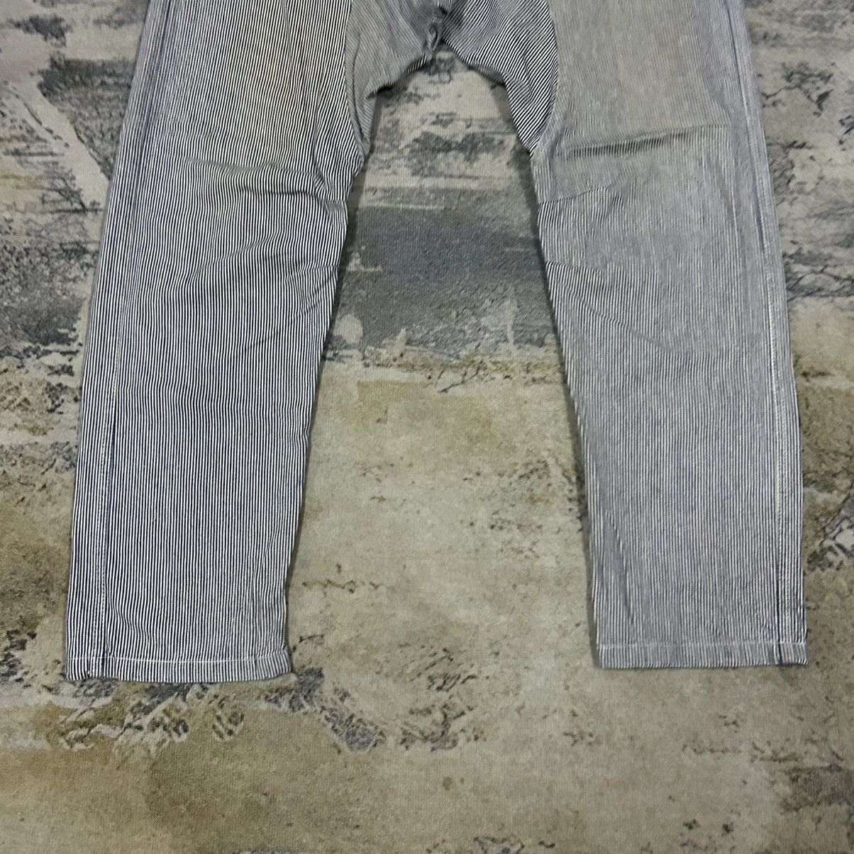 Designer × Japanese Brand × Vintage Vintage Japan Hickory Stripes Curve Leg Pants Size US 34 / EU 50 - 4 Thumbnail