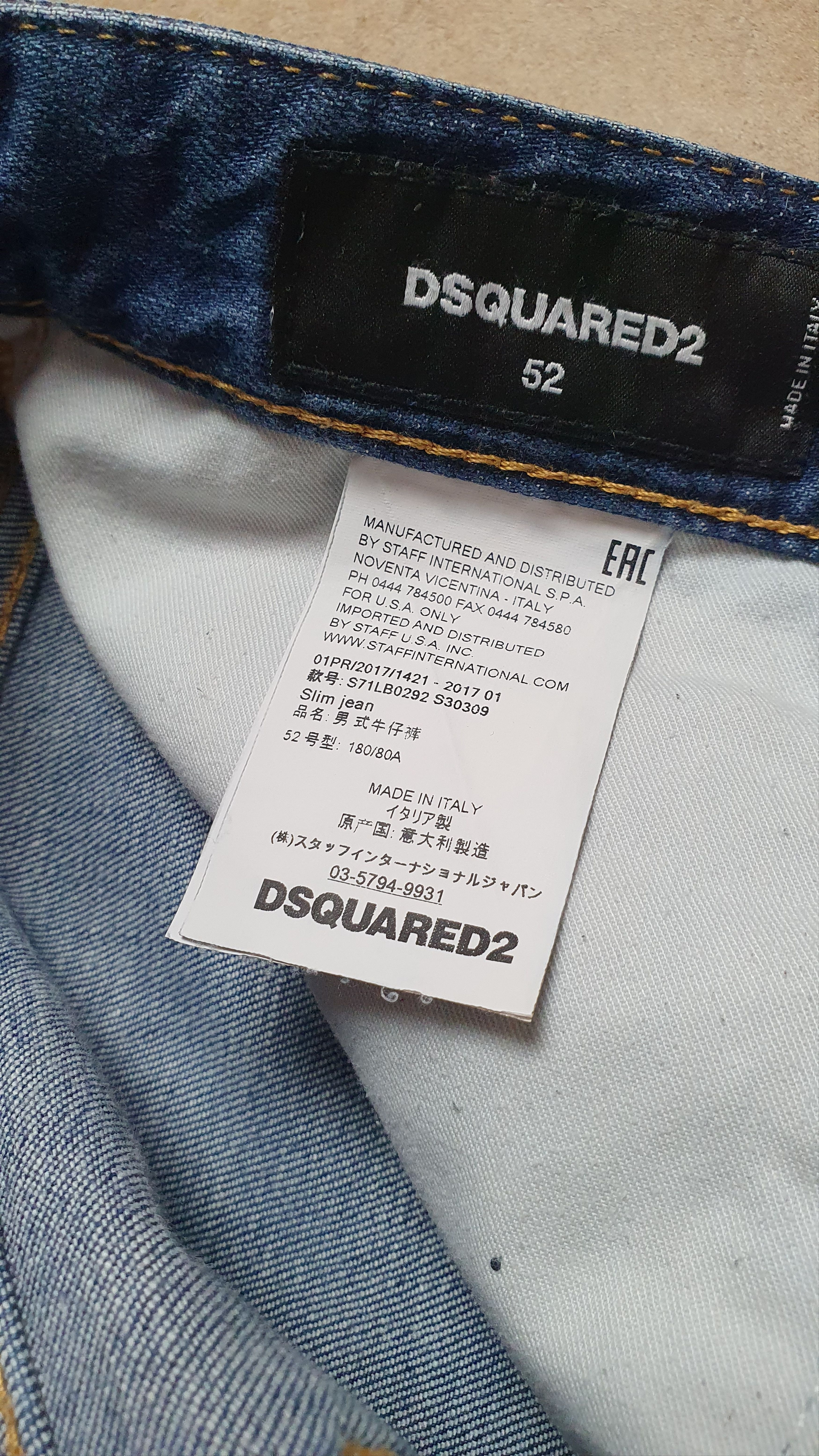 Dsquared2 Vintage men's Denim Dsquared2 Caten Brothers Rare Jeans Size US 36 / EU 52 - 13 Thumbnail