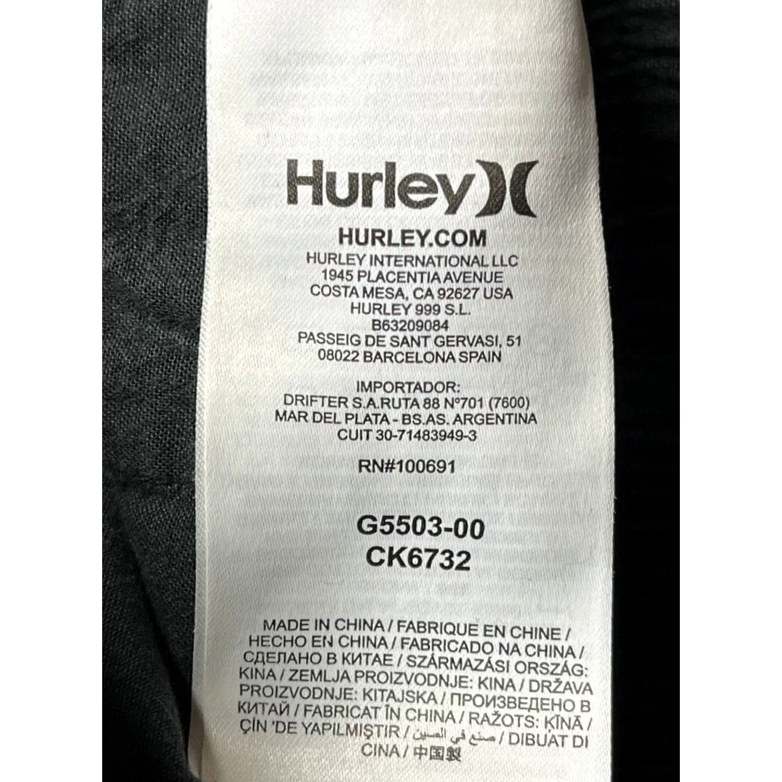 Hurley Hurley Women’s Jogger Pants Black 100% Cotton Women Size Small Size 28" / US 6 / IT 42 - 7 Thumbnail