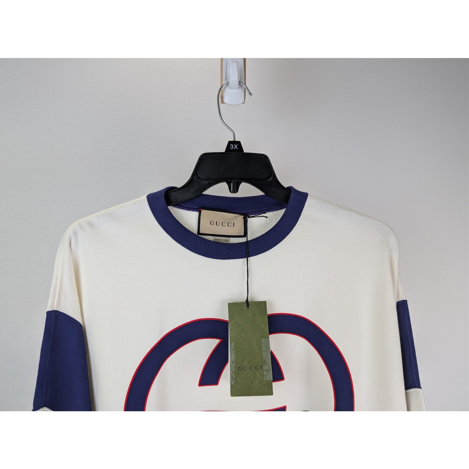 Gucci o1rshd1 Medium Felted Cotton Jersey Long Sleeve Sweatshirt Size US XL / EU 56 / 4 - 3 Thumbnail