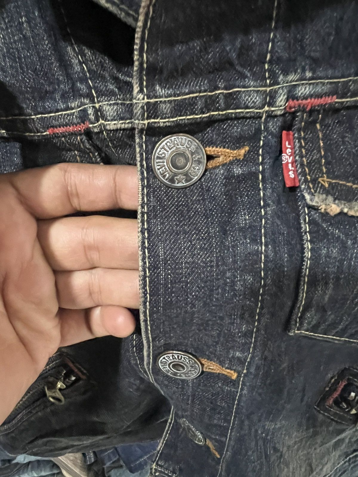 Levi's 🔥Vintage Levis Redloop Denim Jacket Size S / US 4 / IT 40 - 13 Thumbnail