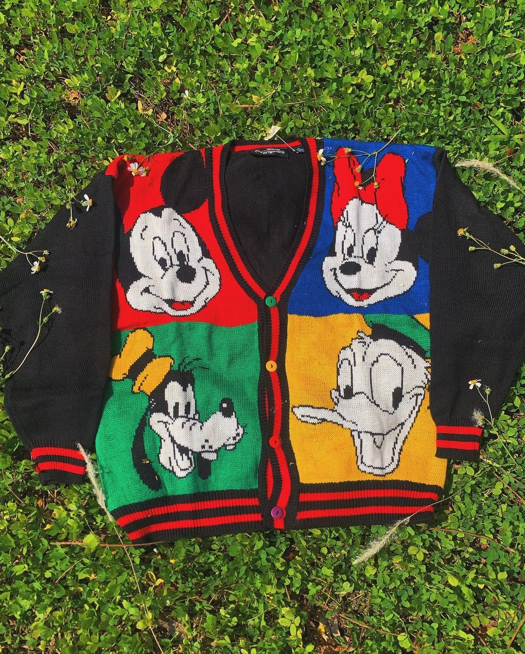 Vintage Mickey Mouse Knitted outlets cardigan