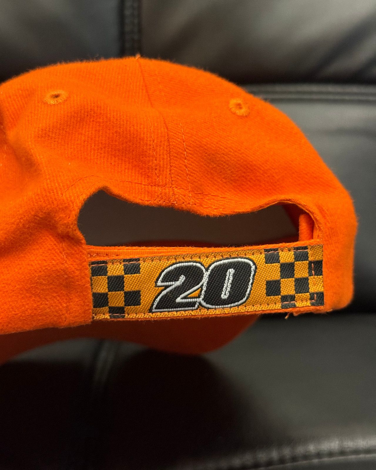 Vintage New - Vintage #20 Racing Orange Strap Back Cap Hat Size ONE SIZE - 8 Thumbnail