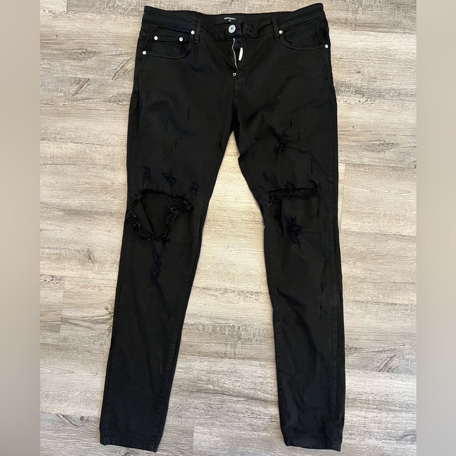 Represent Clo. Represent Clo Destroyer denim in black Size US 34 / EU 50 - 1 Thumbnail