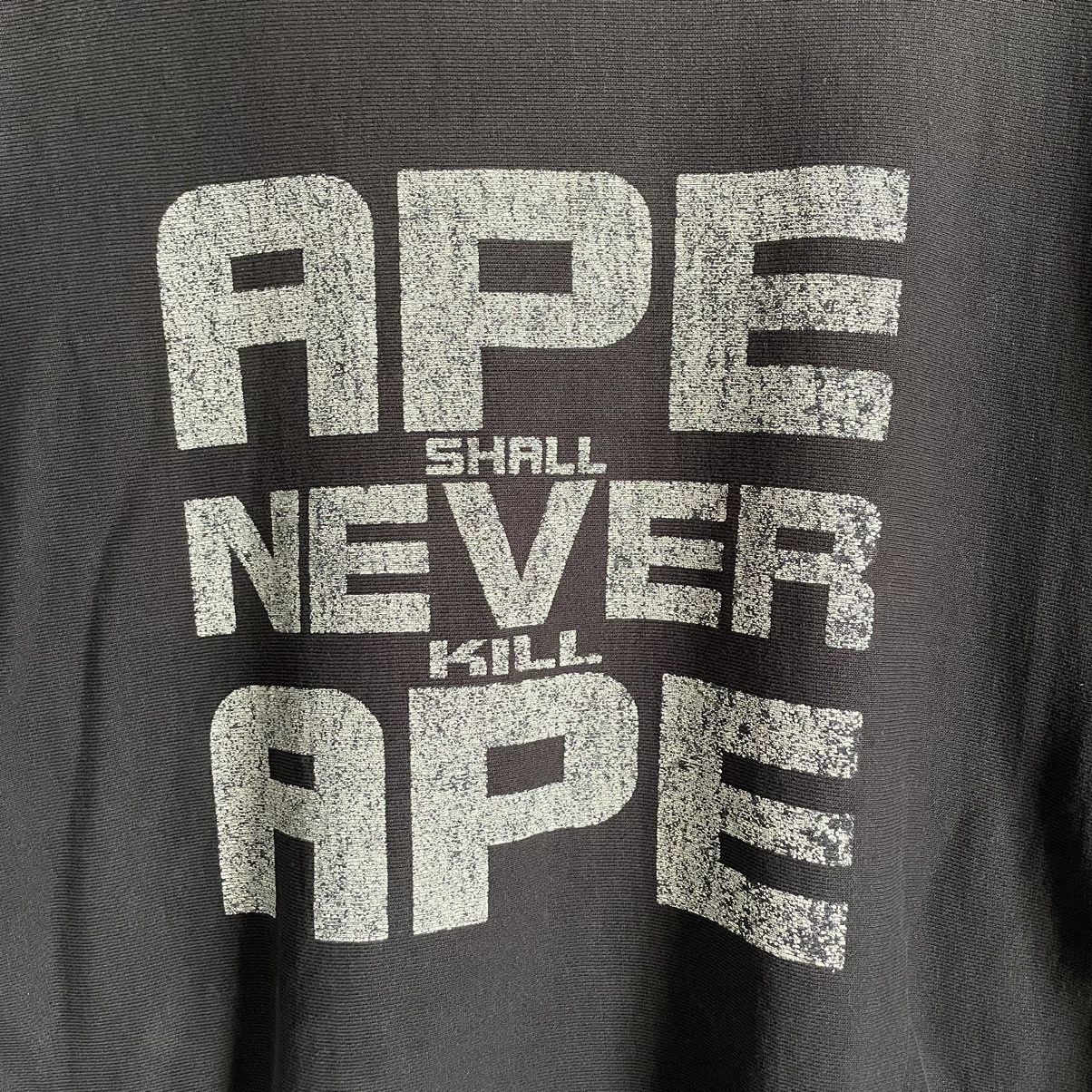 Bape A Bathing Ape College Crewneck Distressed Sweatshirt Size US XL / EU 56 / 4 - 4 Thumbnail