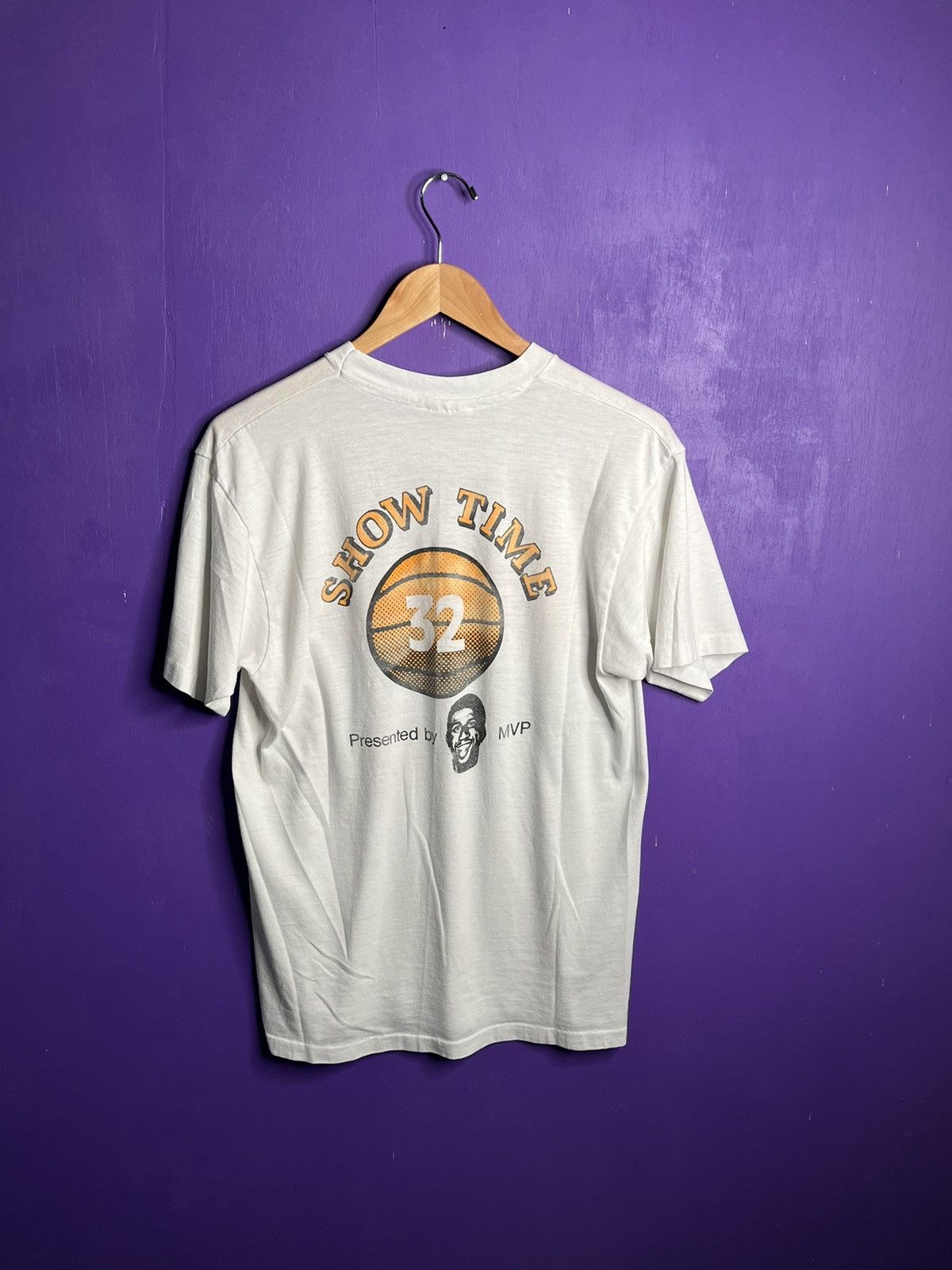 NBA × Vintage Vintage 1987 show time Lakers champs t-shirt Size US M / EU 48-50 / 2 - 2 Thumbnail