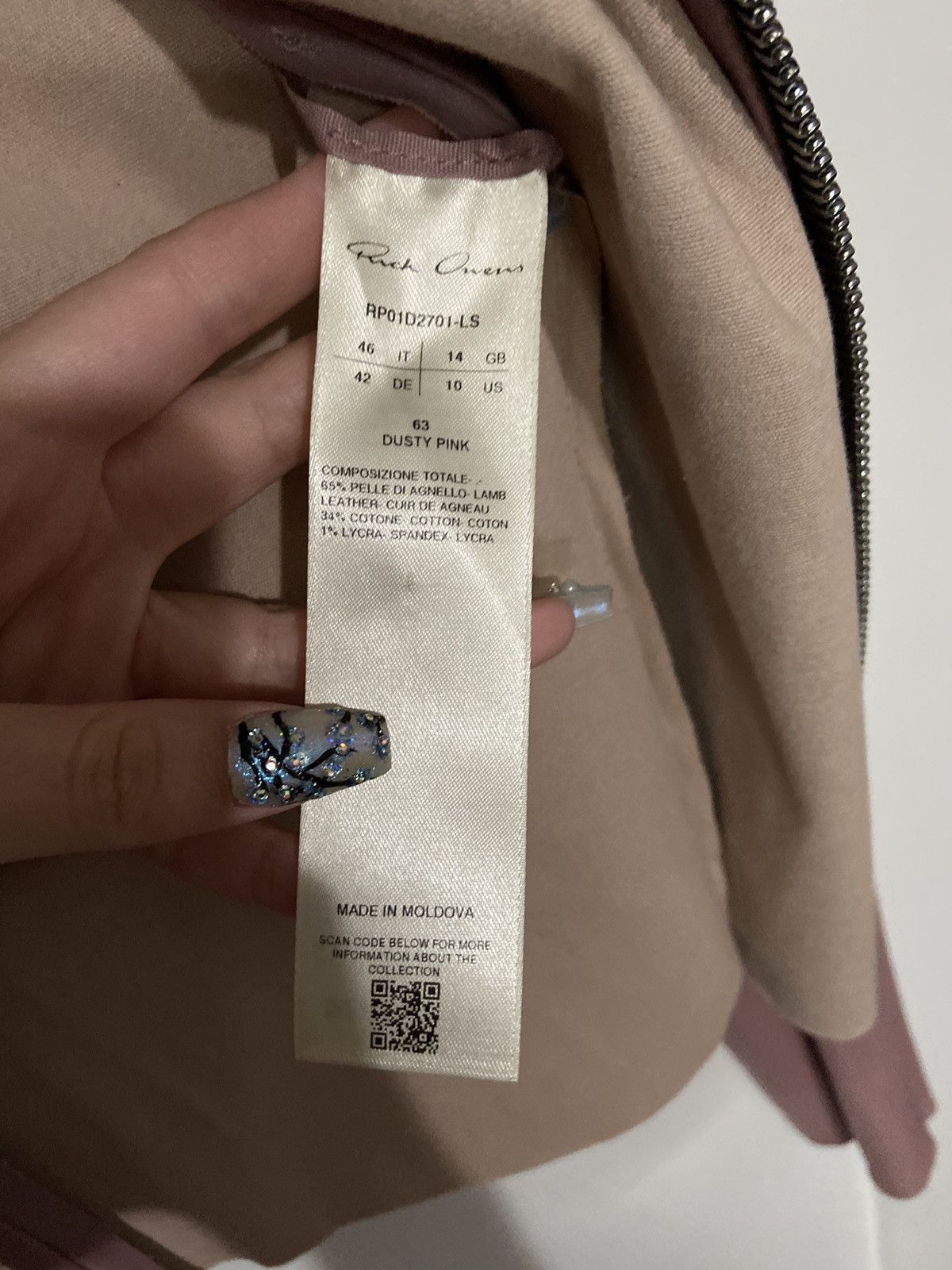 Rick Owens Rick Owens Lamb Leather Biker Jacket Size L / US 10 / IT 46 - 7 Thumbnail