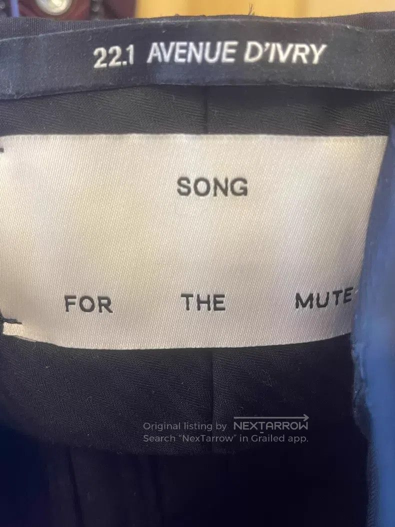 Song For The Mute SONG FOR THE MUTE Classic pipe pants, cropped pants Size US 30 / EU 46 - 3 Thumbnail