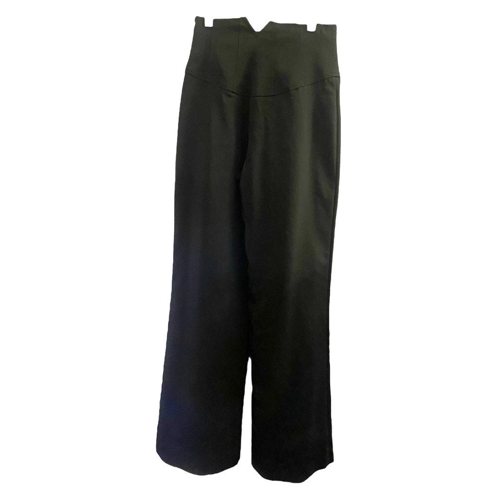Other Luisa Spagnoli High Waisted Corset WIDE LEG PANTS Black 40 Size 25" / US 0 / IT 36 - 2 Thumbnail