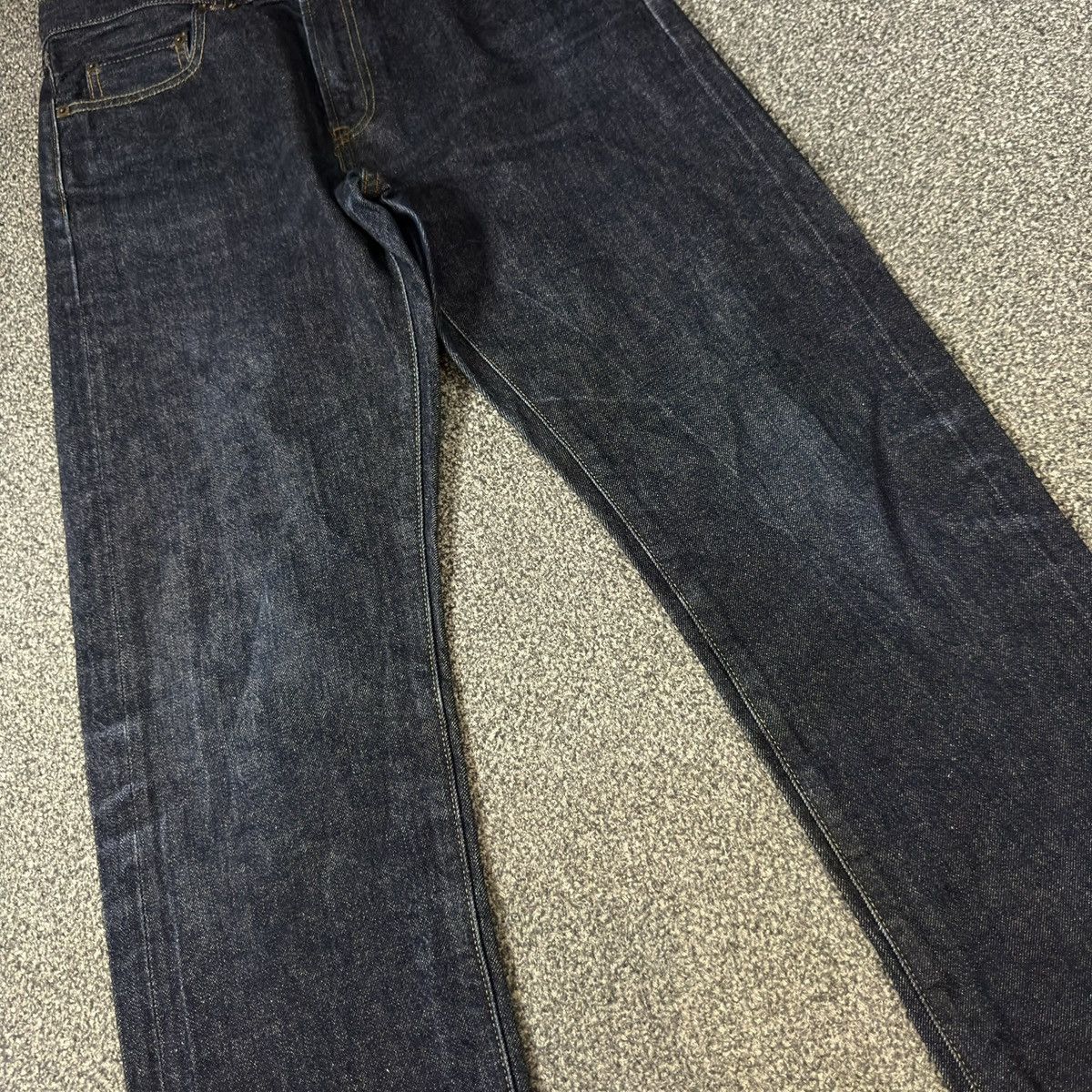 Undercover × Uniqlo 🔥🇯🇵 Japanese Raw Denim Uniqlo Indigo Selvedge Archive Jeans Size US 31 - 4 Thumbnail