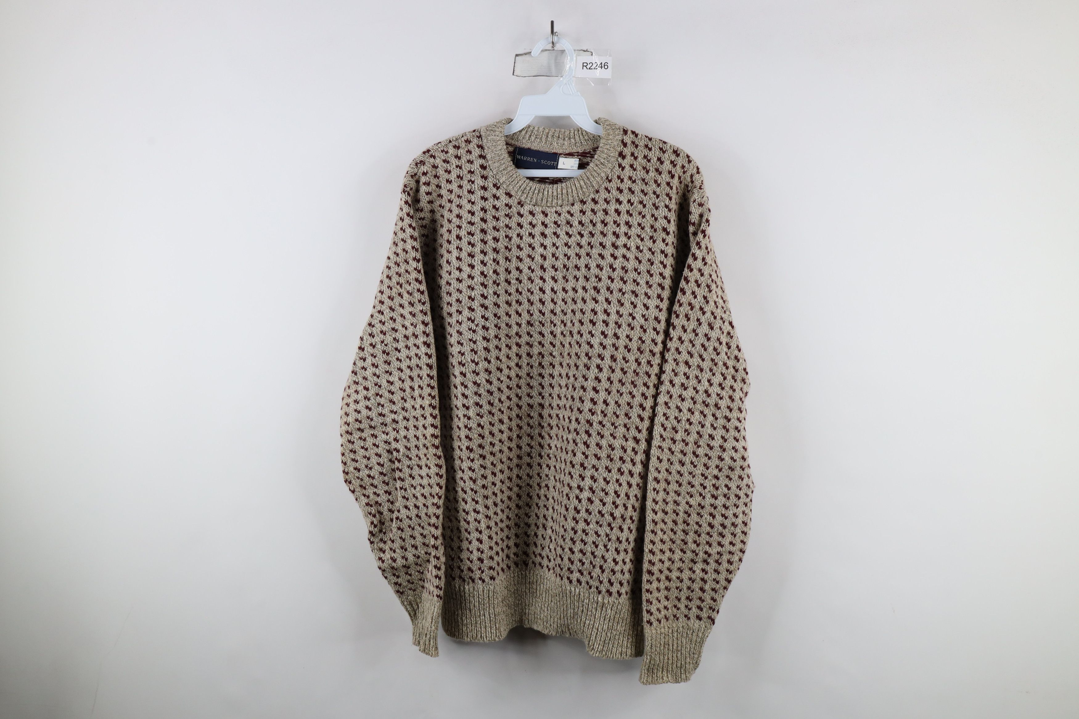 Vintage Vintage 90s Streetwear Wool Knit Grandpa Sweater USA Size US L / EU 52-54 / 3 - 1 Thumbnail