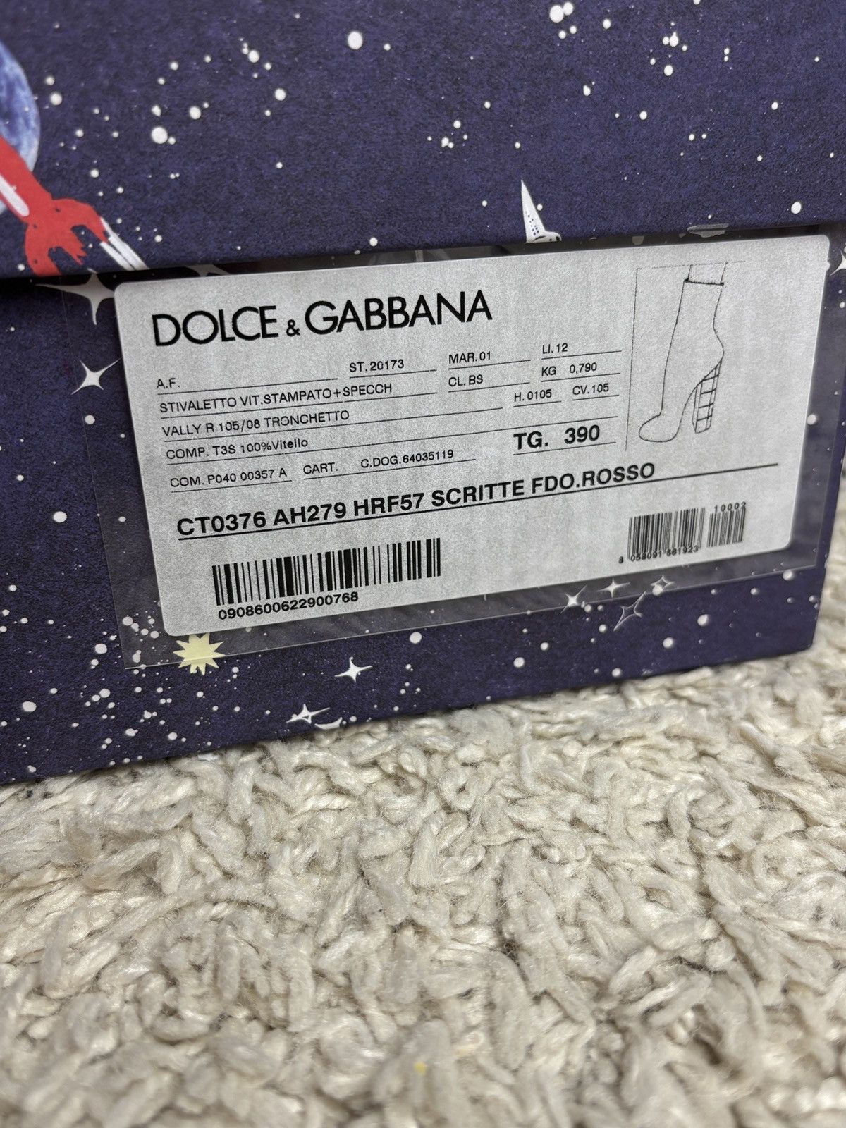 Dolce & Gabbana Dolce & Gabbana Patent Leather Graffiti Ankle Heeled Boots Size US 9 / IT 39 - 16 Thumbnail