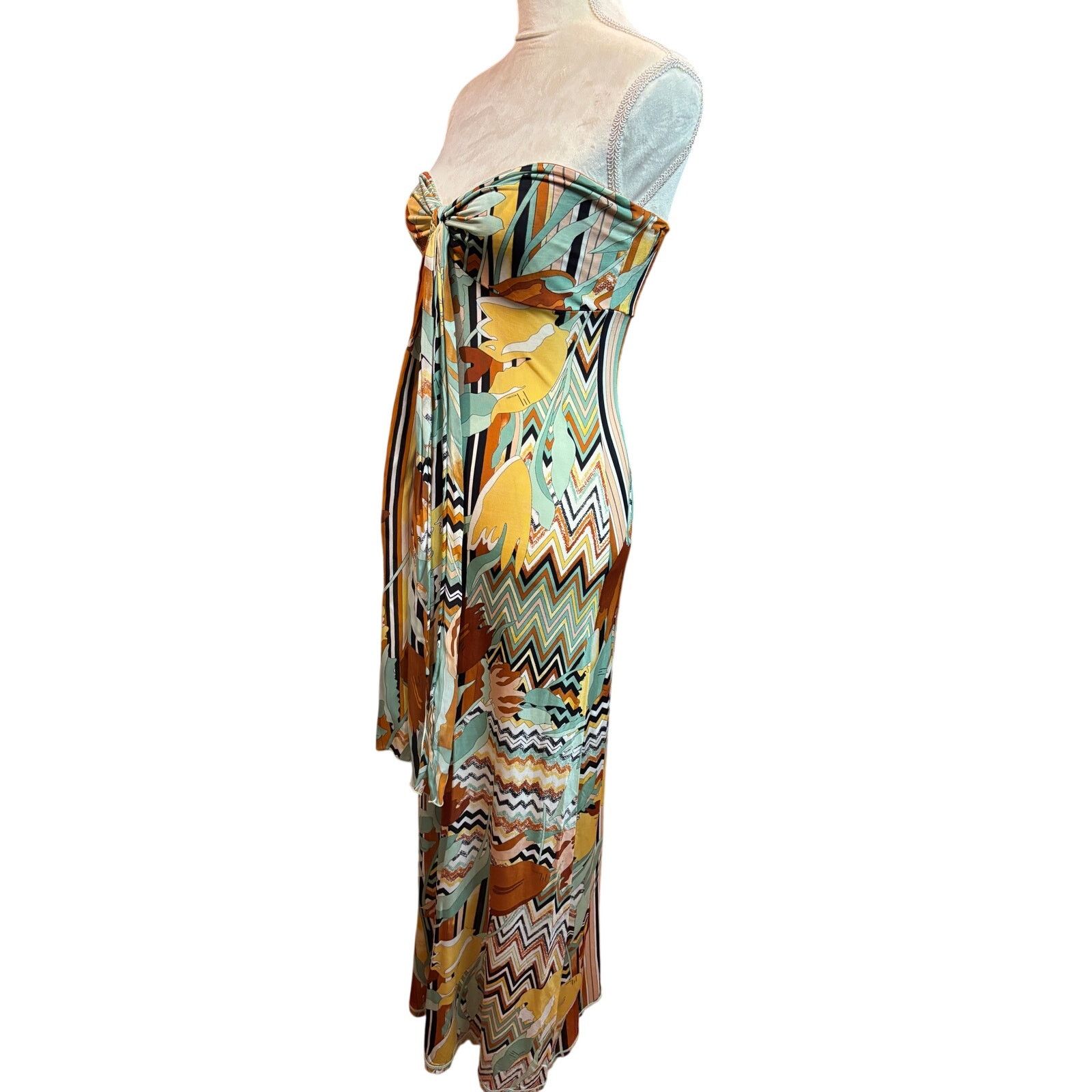 Missoni M Missoni Strapless Halter Maxi Evening Gown Size 6 Size M / US 6-8 / IT 42-44 - 6 Thumbnail