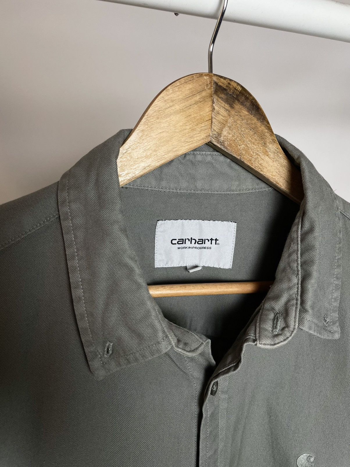 Carhartt Wip CARHARTT WIP 🌲 khaki button up over shirt Size US L / EU 52-54 / 3 - 5 Thumbnail