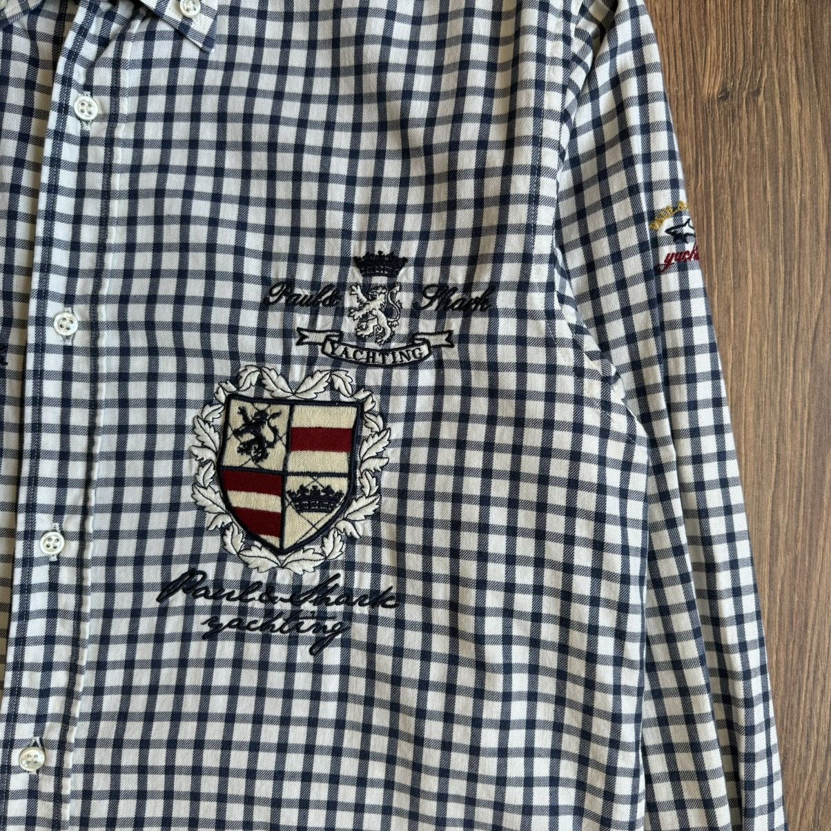 Paul & Shark Paul&Shark Yachting Royal Yacht Club Button Down Shirt Size US M / EU 48-50 / 2 - 5 Thumbnail