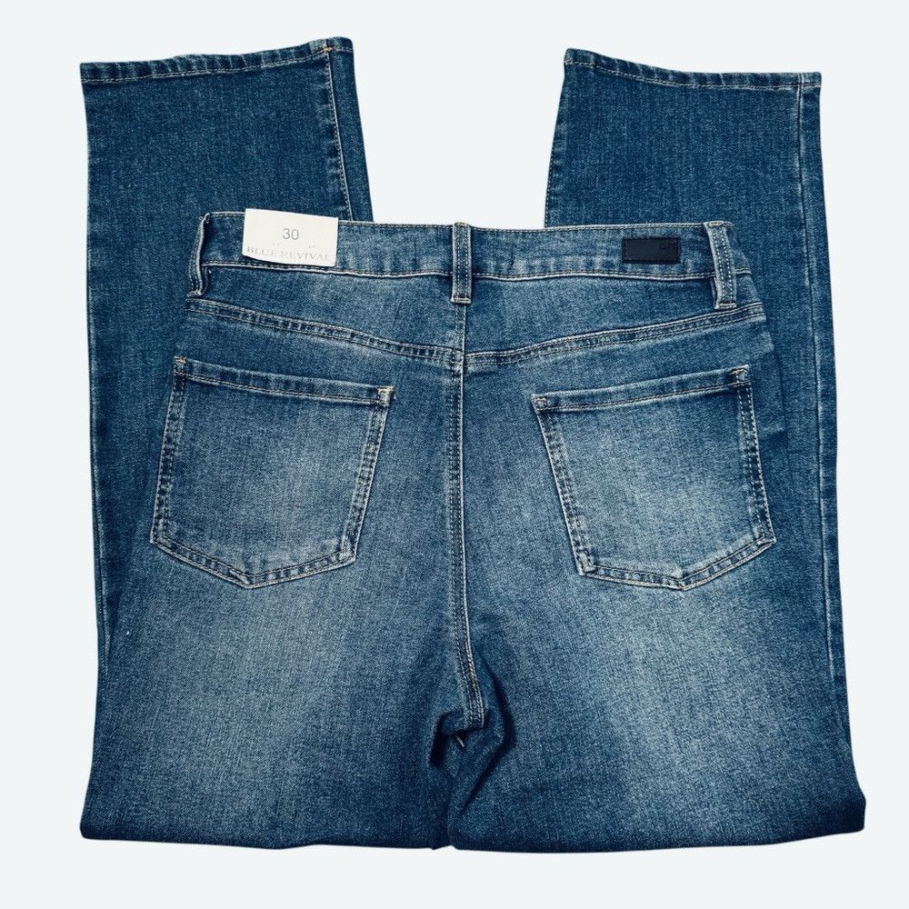 Other NWT New $169 Blue Revival Rhinestones Straight Leg Jeans Si Size 30" / US 8 / IT 44 - 3 Thumbnail