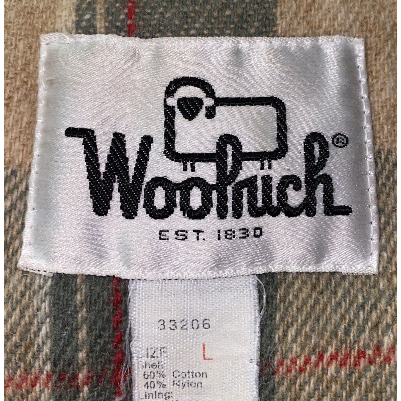 Vintage Woolrich Mens Beige Plaid Lined Full Zip Hooded Jacket Adult Large Size US L / EU 52-54 / 3 - 6 Thumbnail
