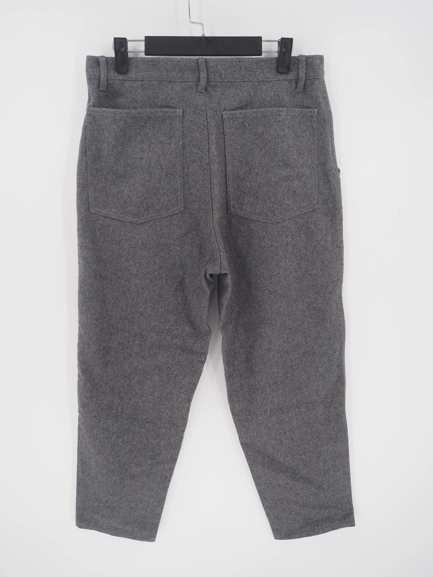 Comme des Garcons CDG SHIRT BOYS Dark Grey Wool Cropped Pants Size US 28 / EU 44 - 2 Thumbnail