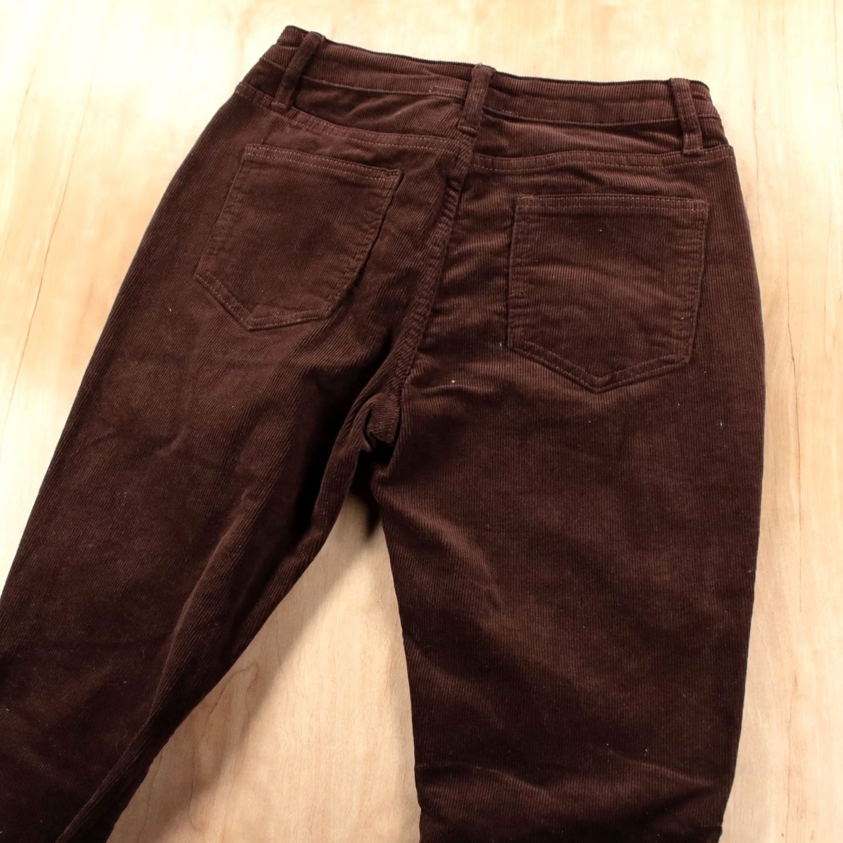 Vintage VINTAGE Wisteria Lane pants Corduroy Flared Bell Bottom High Rise 26x35 Brown Women Size 26" / US 2 / IT 38 - 4 Thumbnail