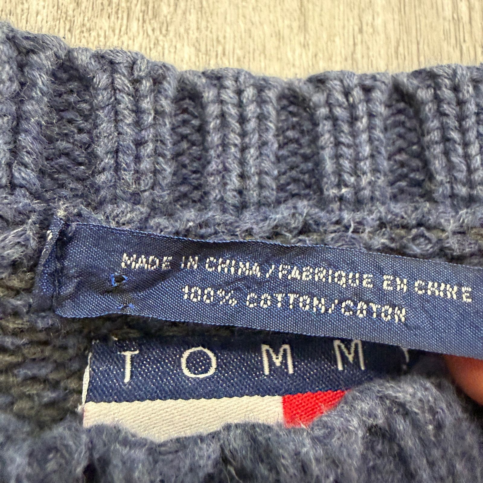 Tommy Hilfiger Vintage Tommy Hilfiger Sweater Extra Large Blue Striped Size US XL / EU 56 / 4 - 5 Thumbnail