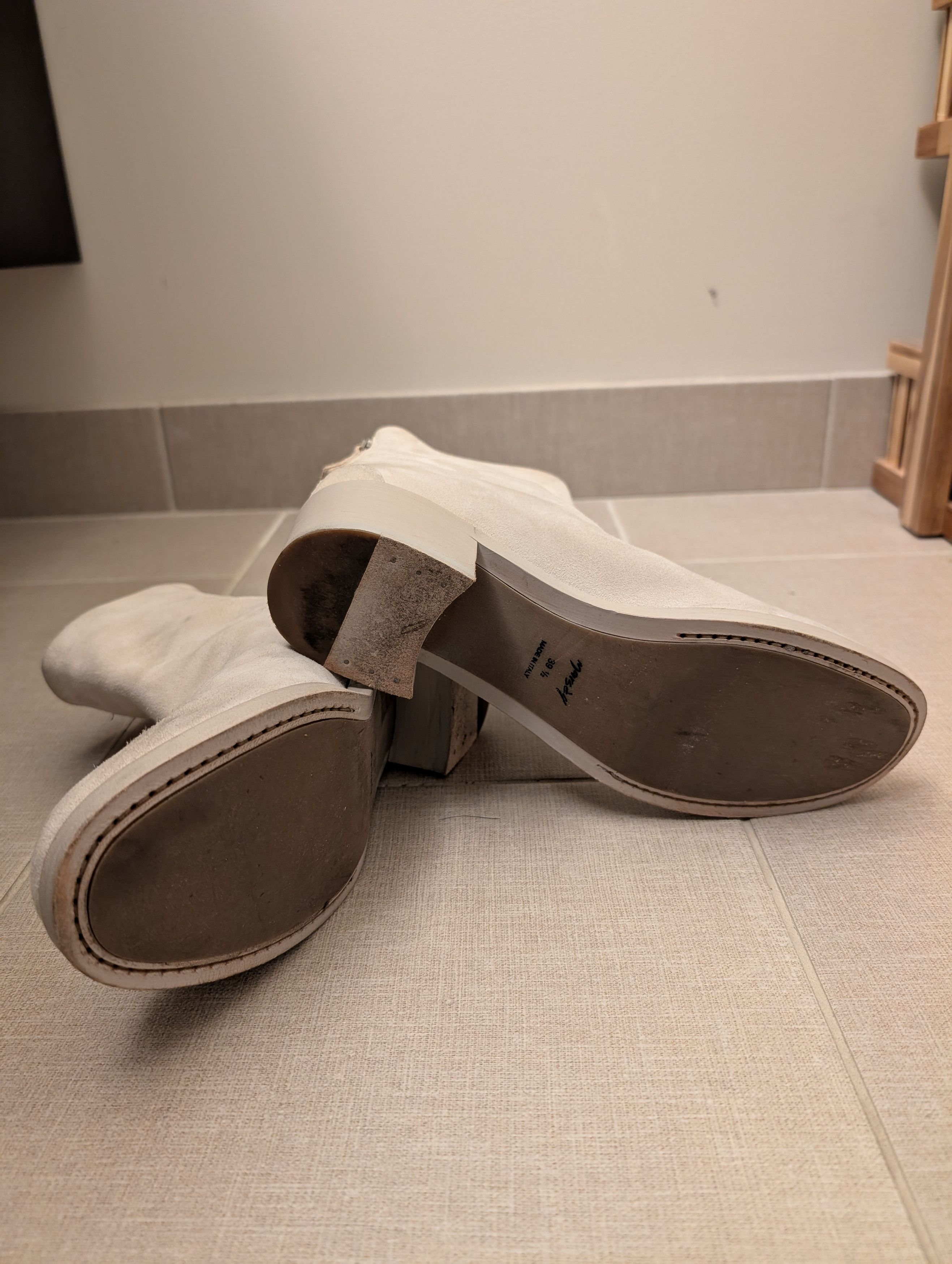 Marsell Marsell Grey Suede Zip-Up Ankle Boots Size US 6.5 / EU 39-40 - 4 Thumbnail