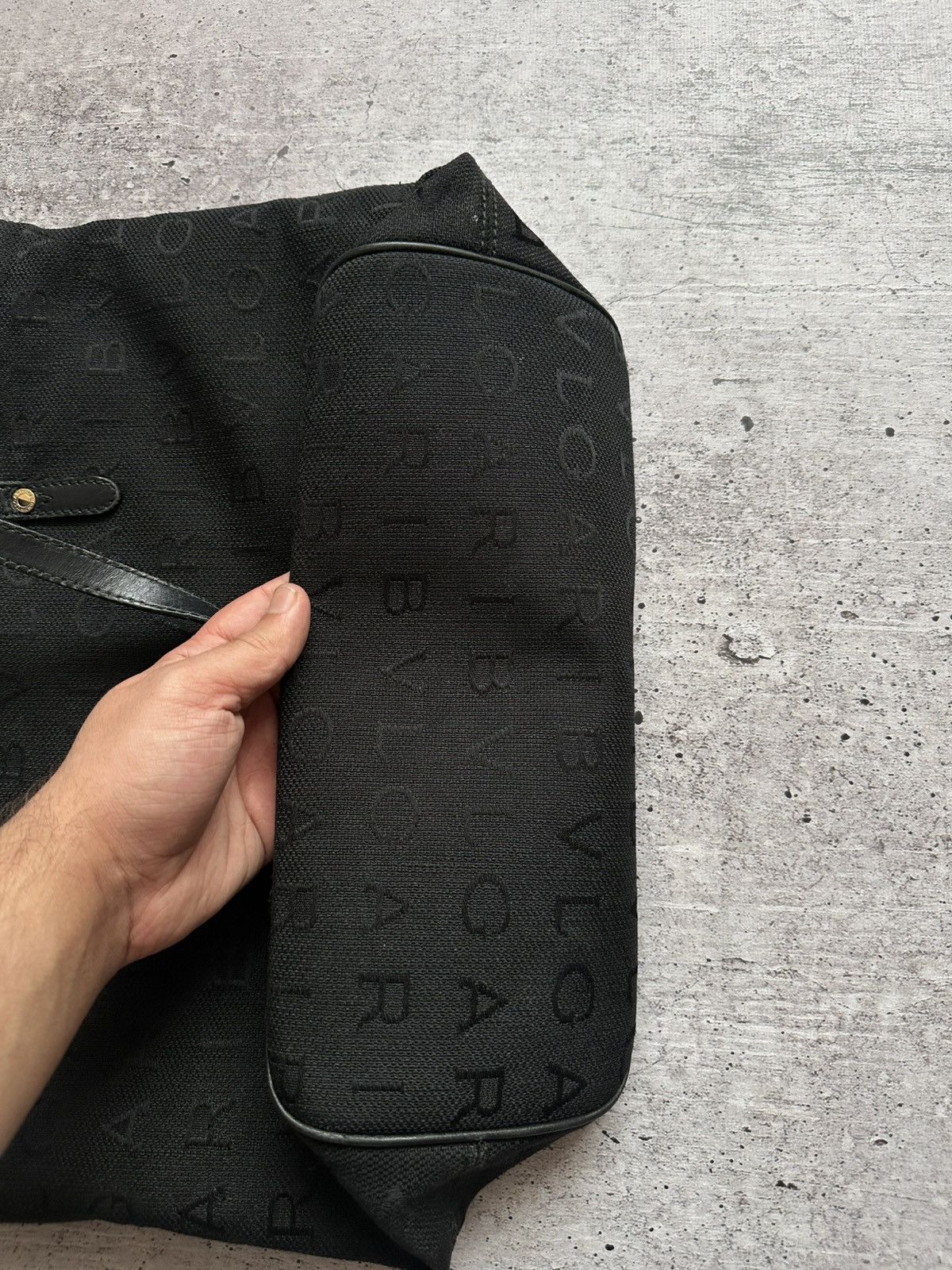 Bvlgari × Vintage Women's Bvlgari Monogram Black Handle Bag Size ONE SIZE - 12 Thumbnail