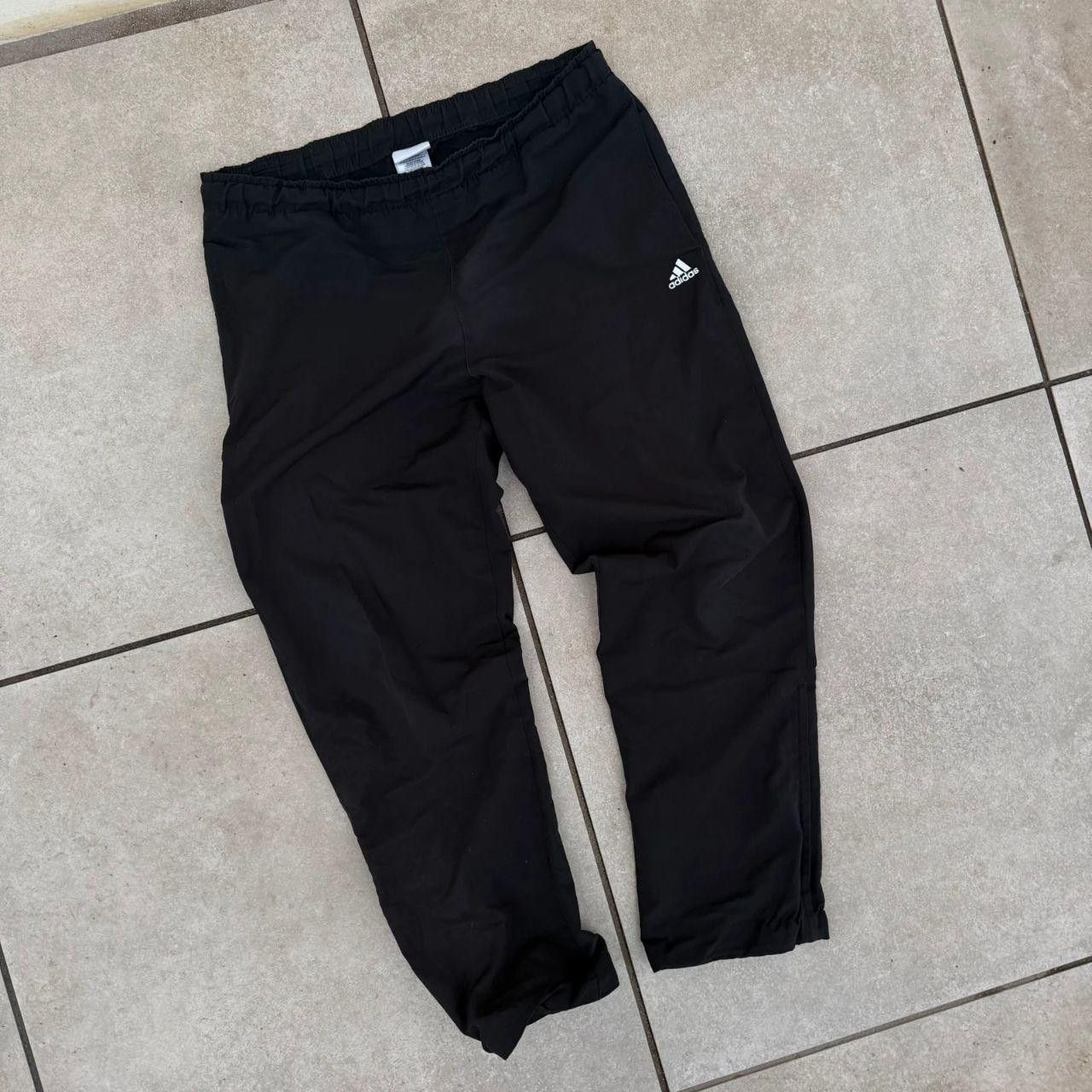 Adidas Adidas Vintage 90s Bottoms Black Retro Wide Leg Sweatpants Size US 32 / EU 48 - 2 Thumbnail